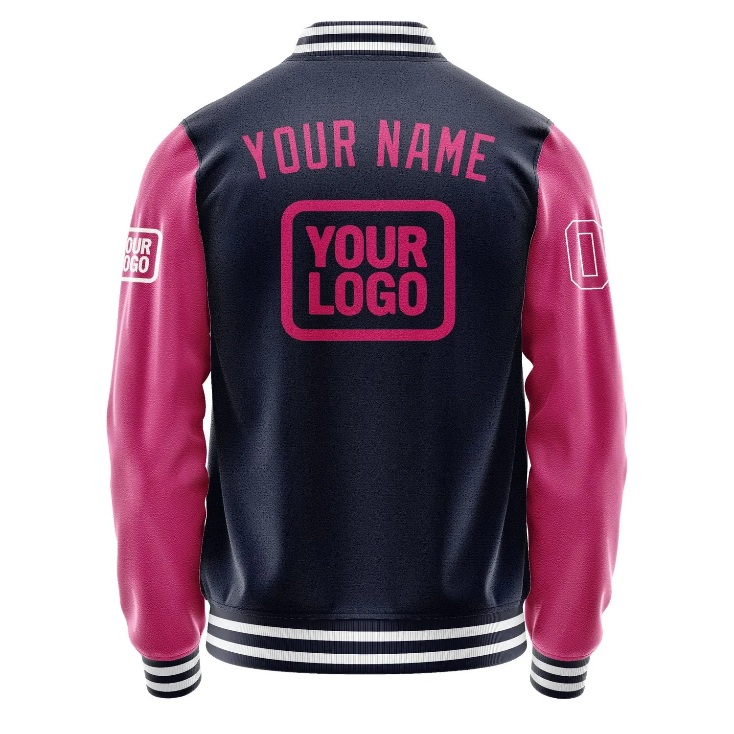 Custom Navy Pink Jacket sold by Tailorly product image thumbnail 4