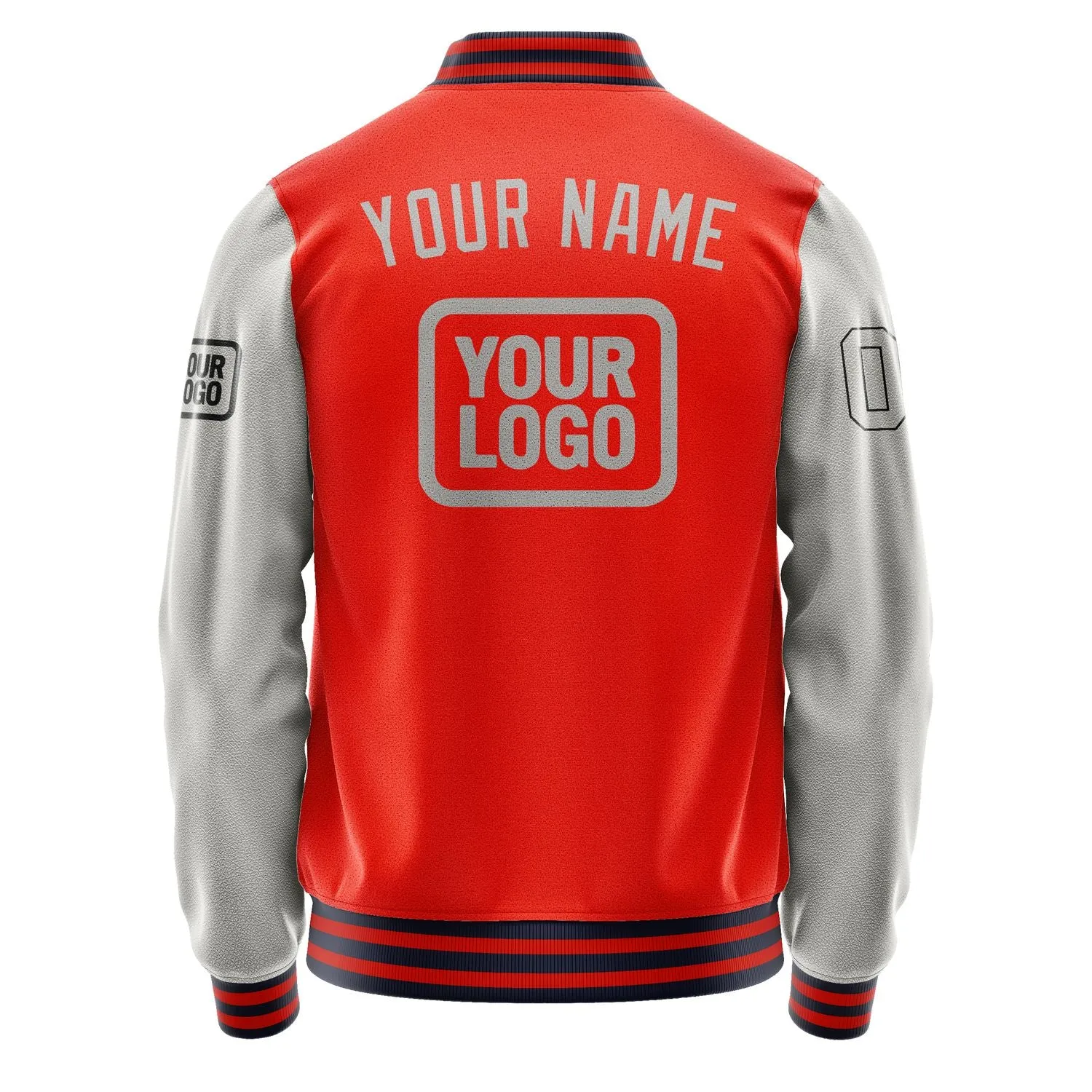 Custom Orange Red Gray Jacket sold by Tailorly product image thumbnail 4