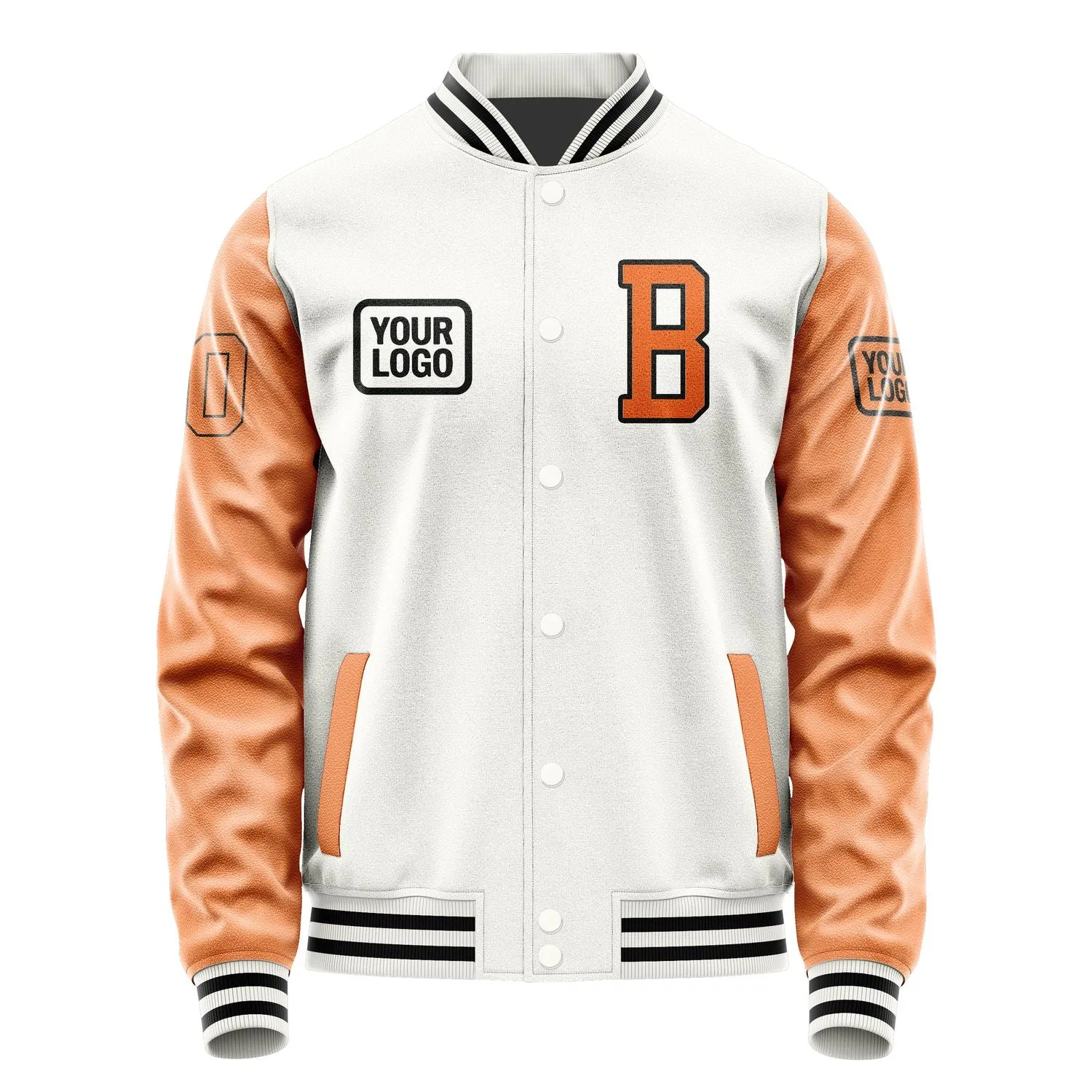 Custom White Orange Jacket sold by Tailorly product image thumbnail 2