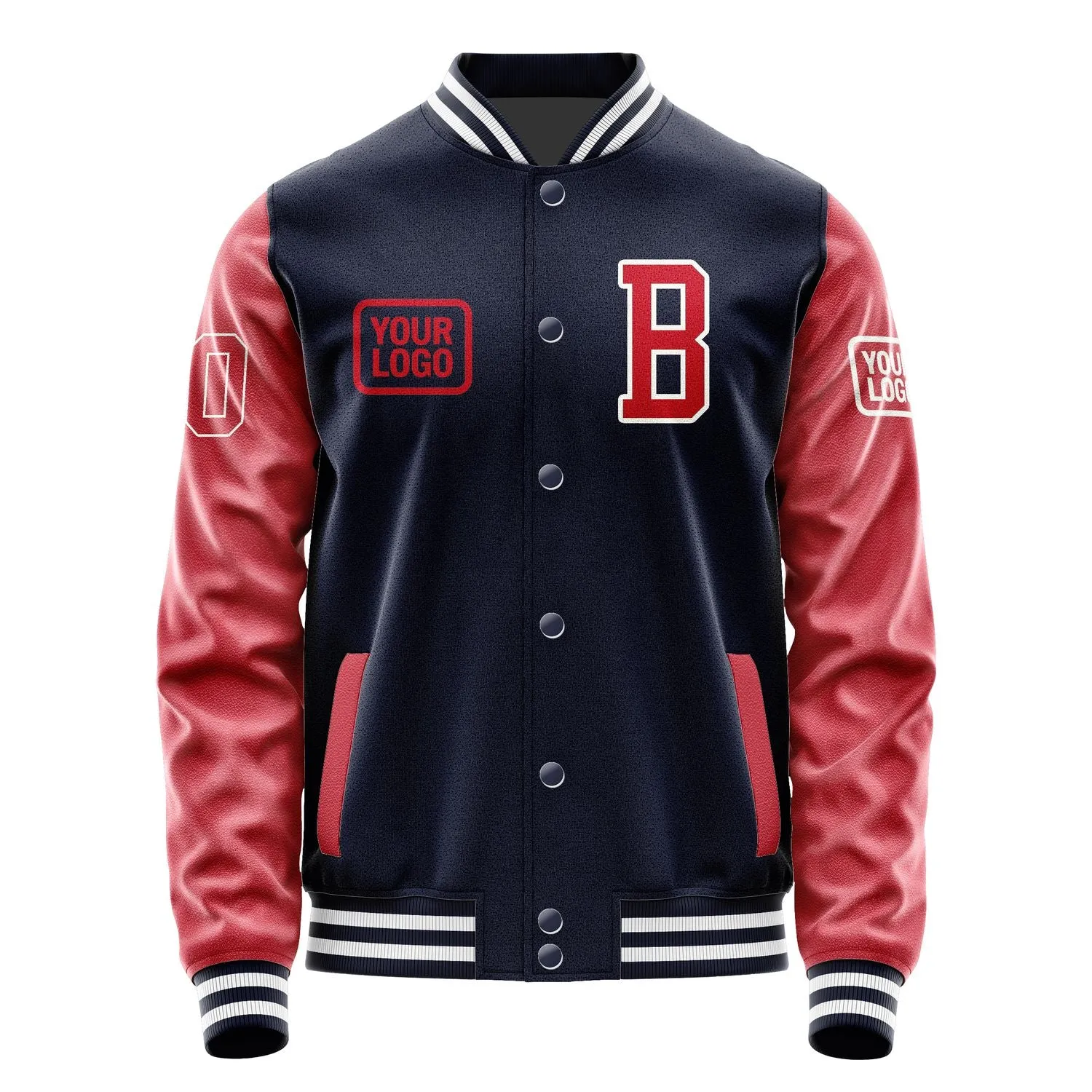 Custom Navy Red Jacket sold by Tailorly product image thumbnail 2