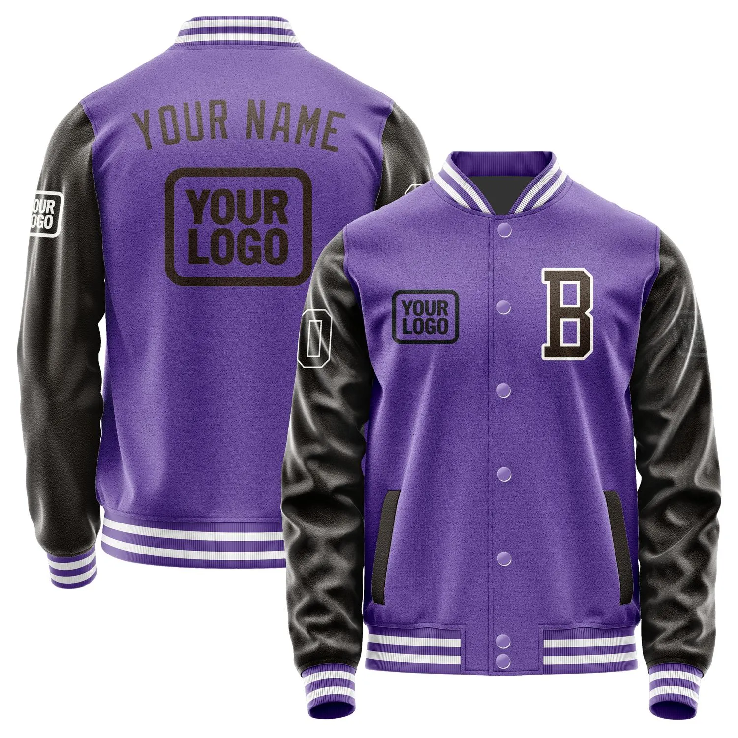 Custom Light Purple Brown Jacket sold by Tailorly