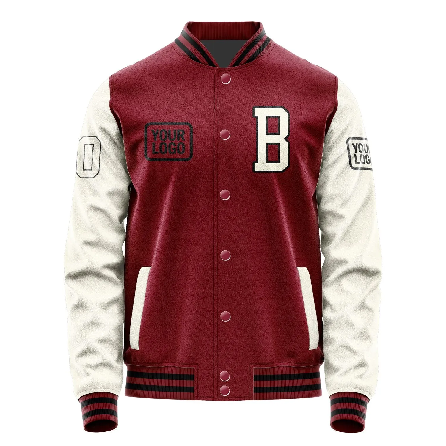 Custom Crimson Red Cream Jacket sold by Tailorly product image thumbnail 2