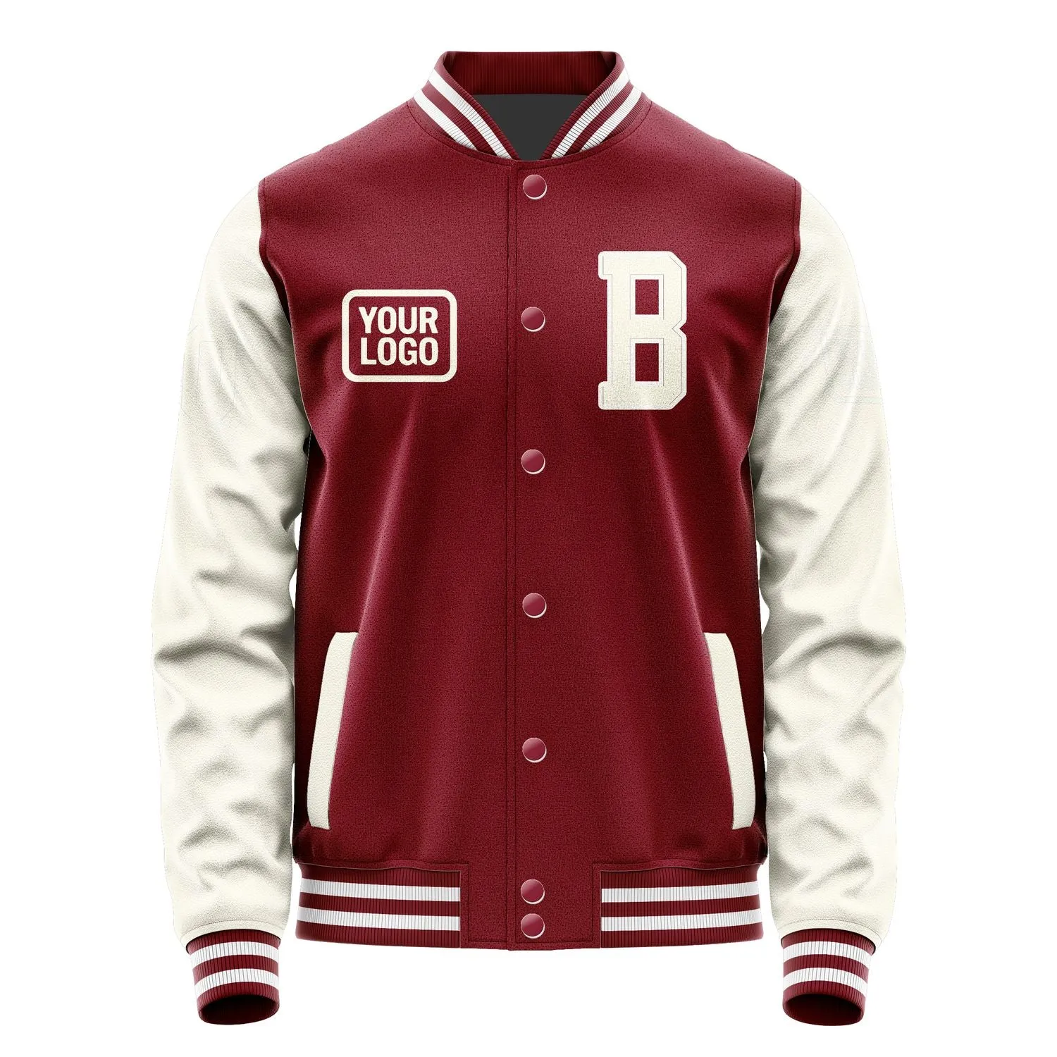 Custom Crimson Red Cream Jacket sold by Tailorly product image thumbnail 2