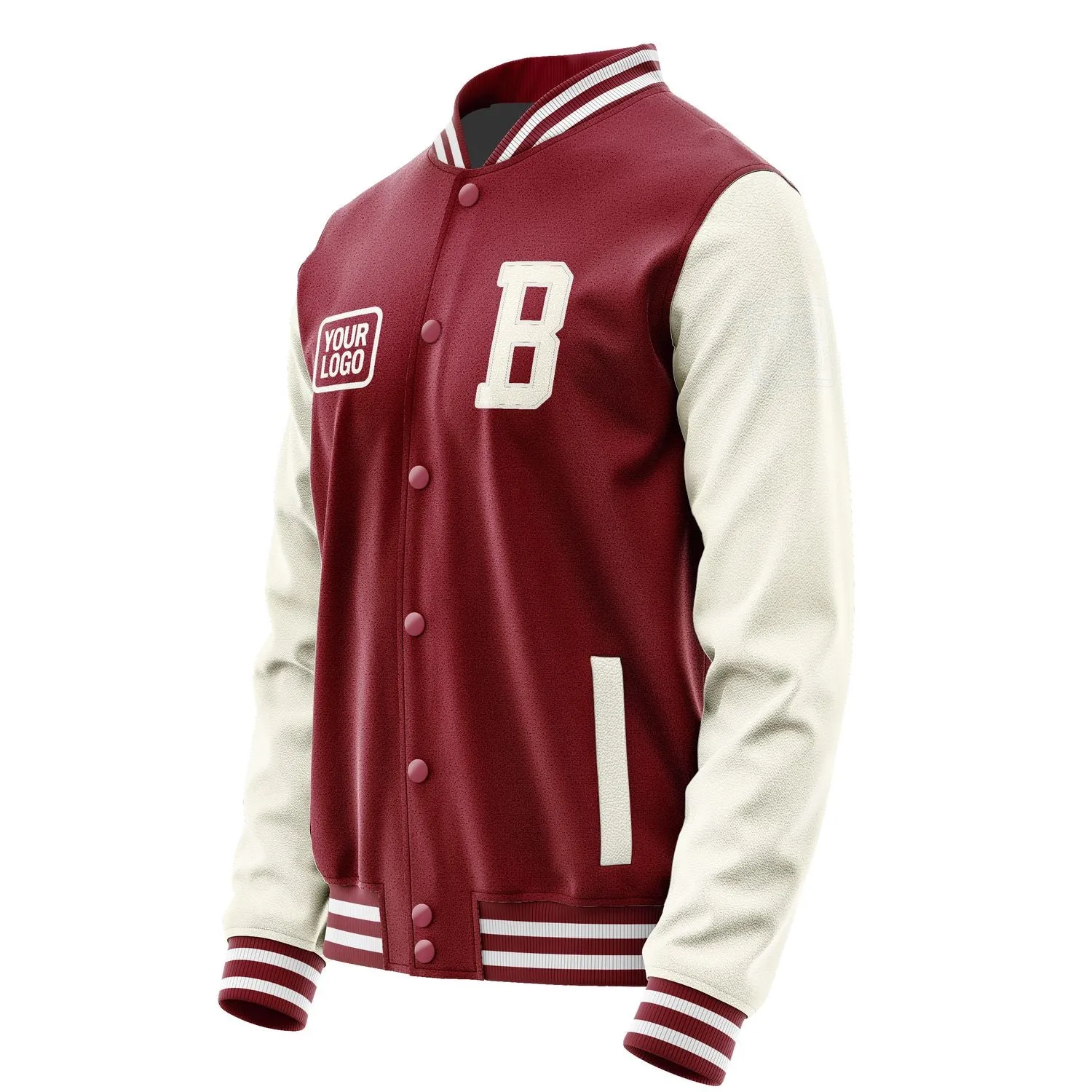 Custom Crimson Red Cream Jacket sold by Tailorly product image thumbnail 3