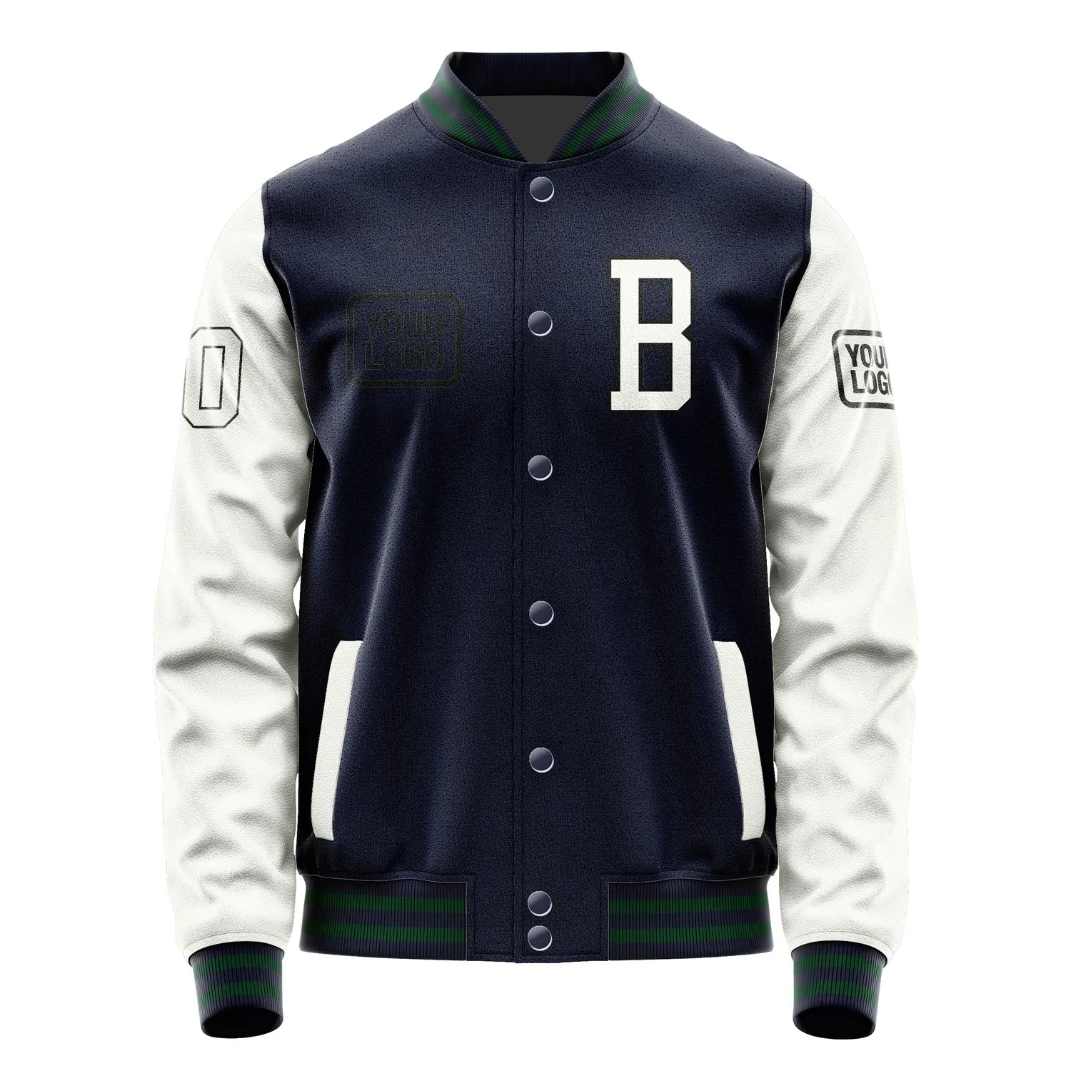 Custom Navy White Jacket sold by Tailorly product image thumbnail 2