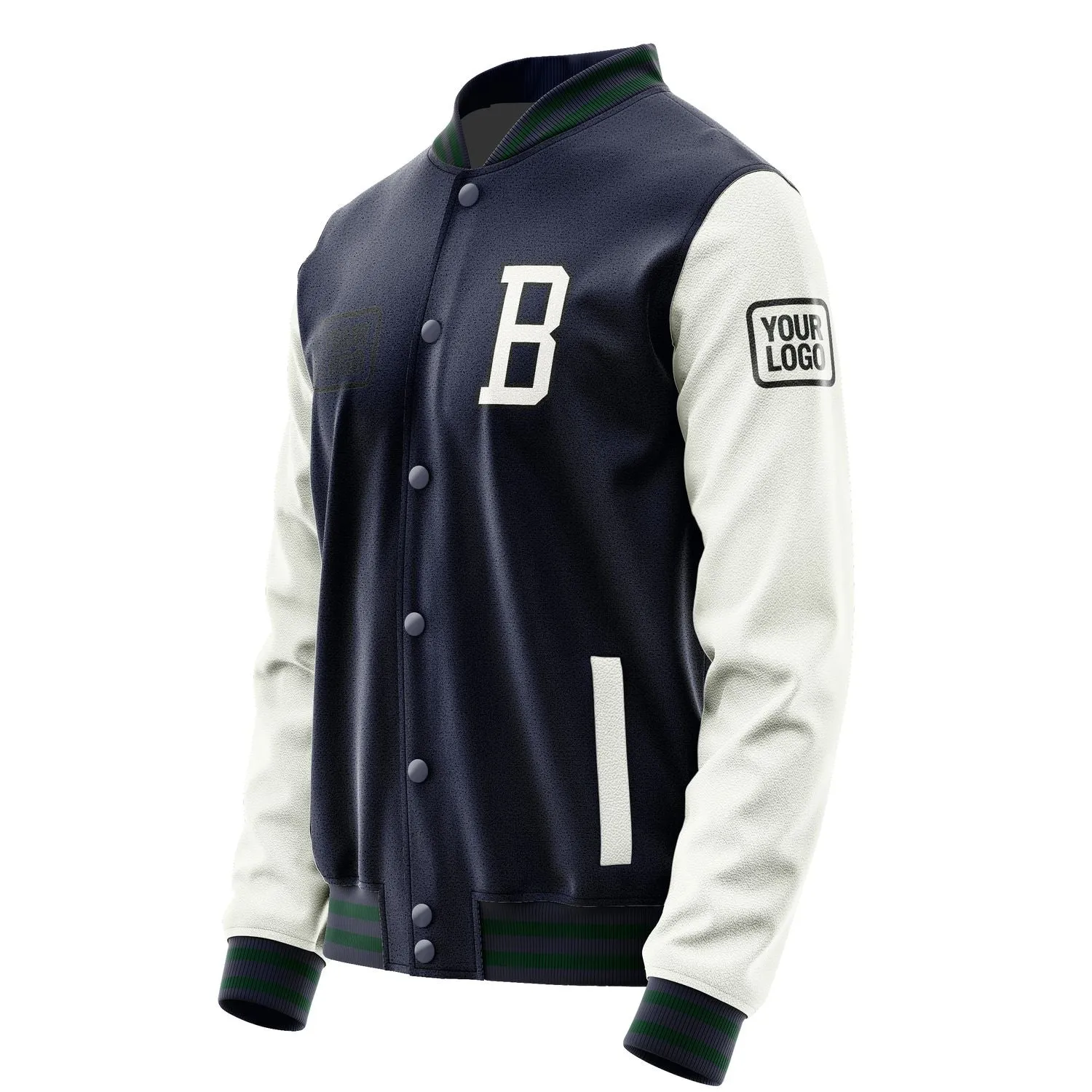 Custom Navy White Jacket sold by Tailorly product image thumbnail 3