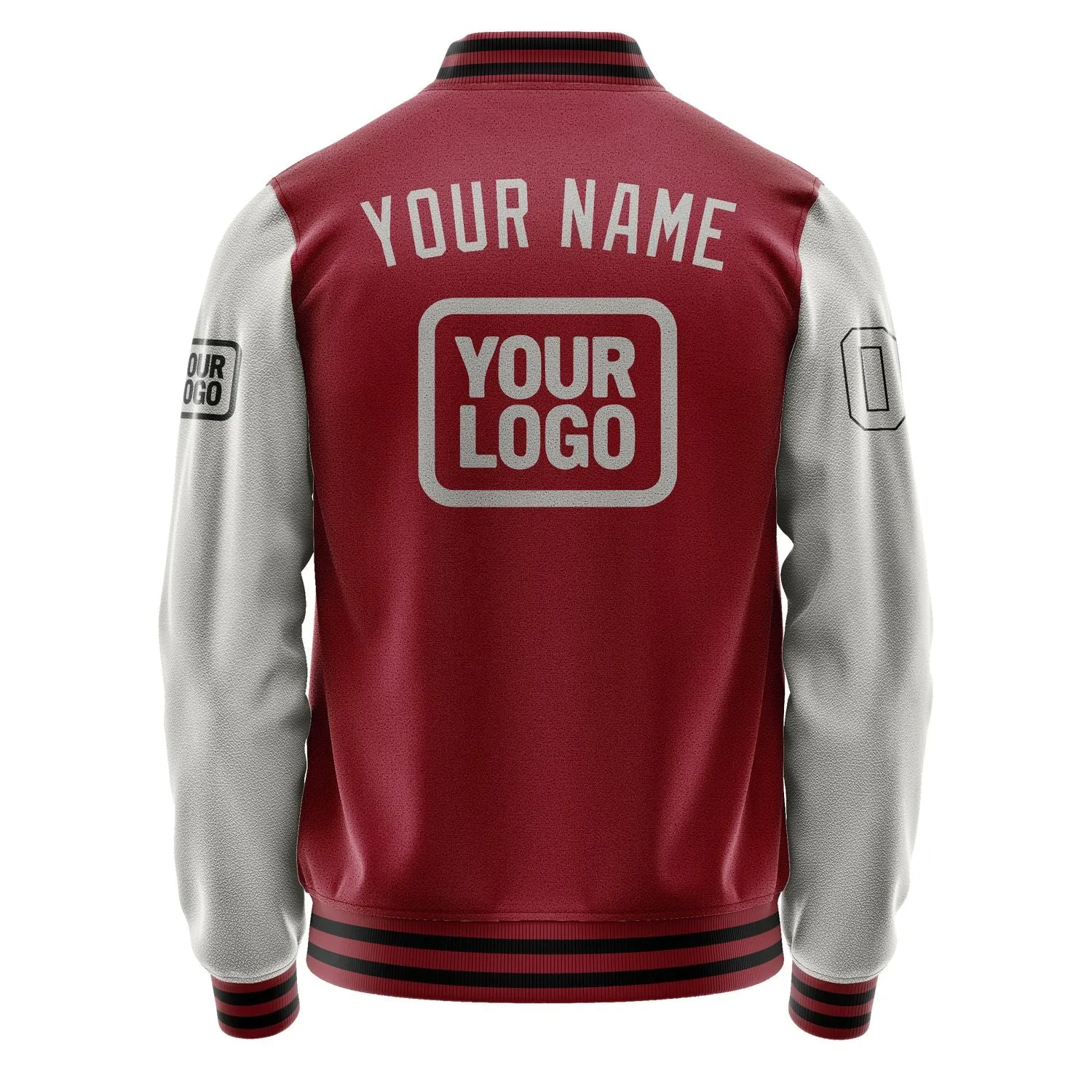 Custom Crimson Red Gray Jacket sold by Tailorly product image thumbnail 4