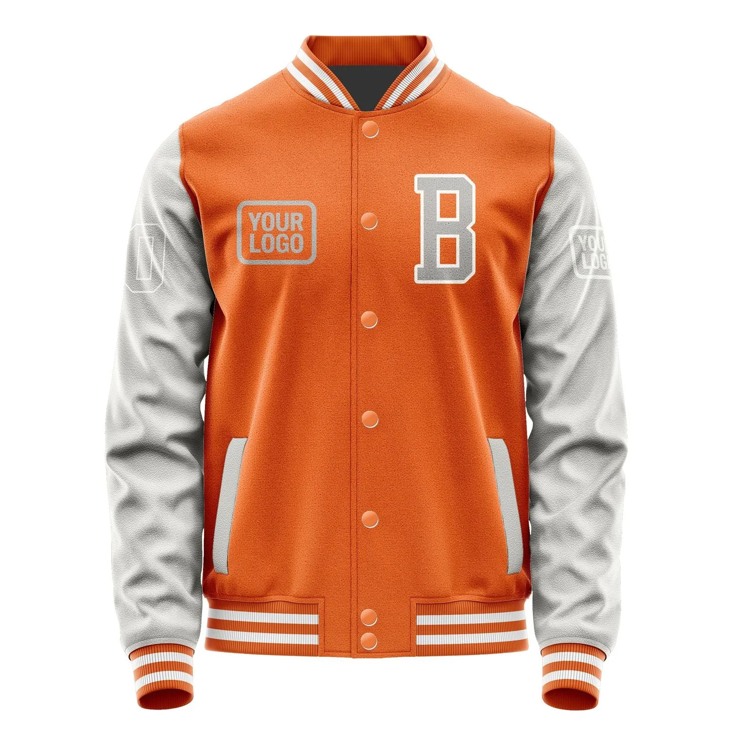 Custom Orange Gray Jacket sold by Tailorly product image thumbnail 2