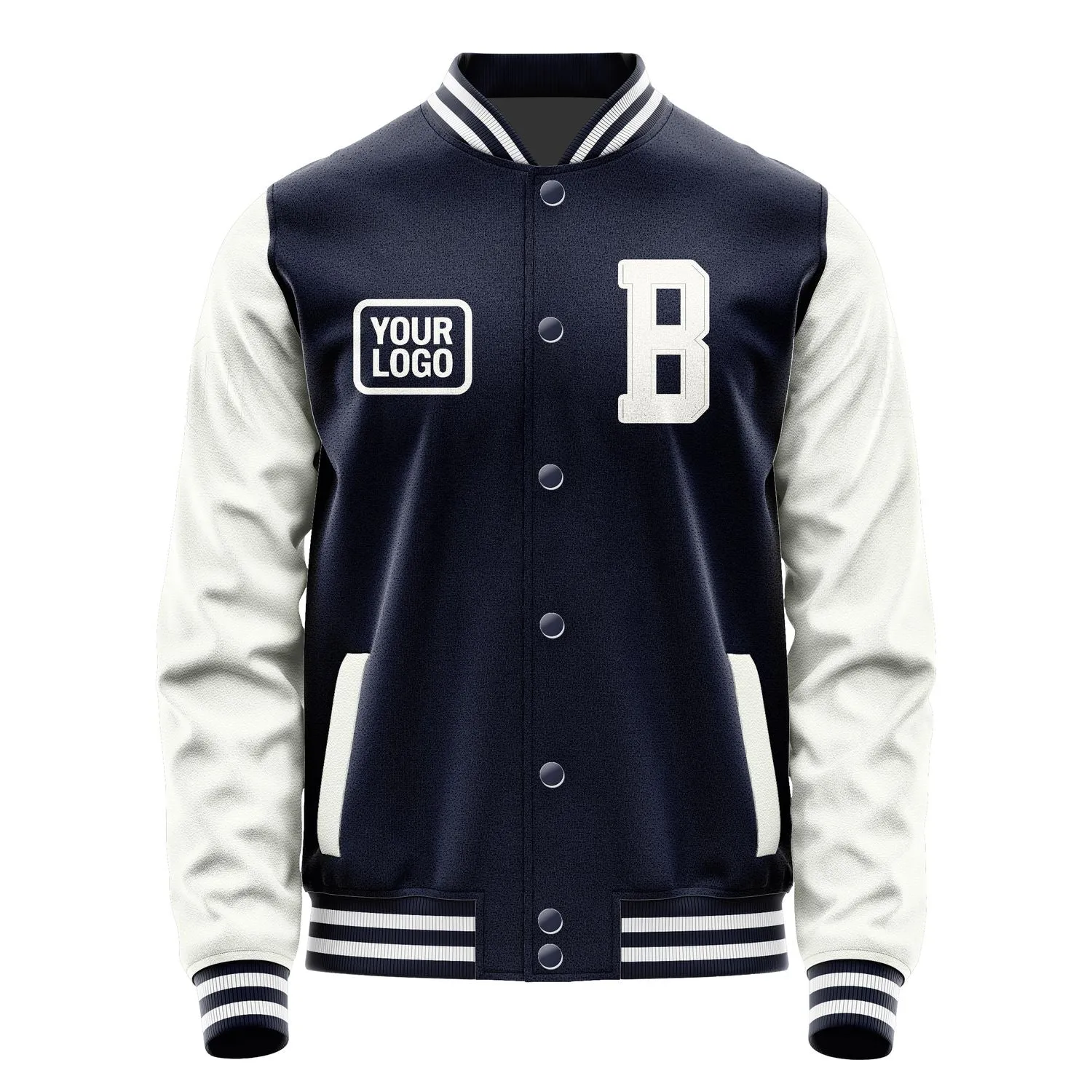 Custom Navy White Jacket sold by Tailorly product image thumbnail 2