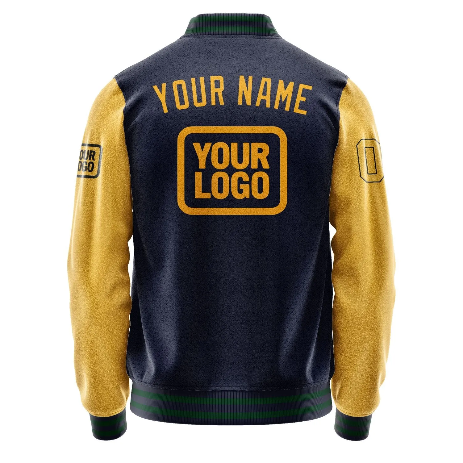 Custom Navy Yellow Jacket sold by Tailorly product image thumbnail 4