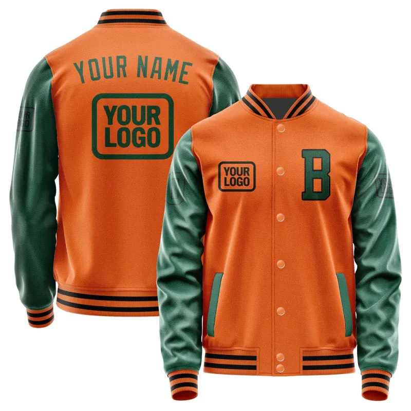 Custom Orange Green Jacket sold by Tailorly