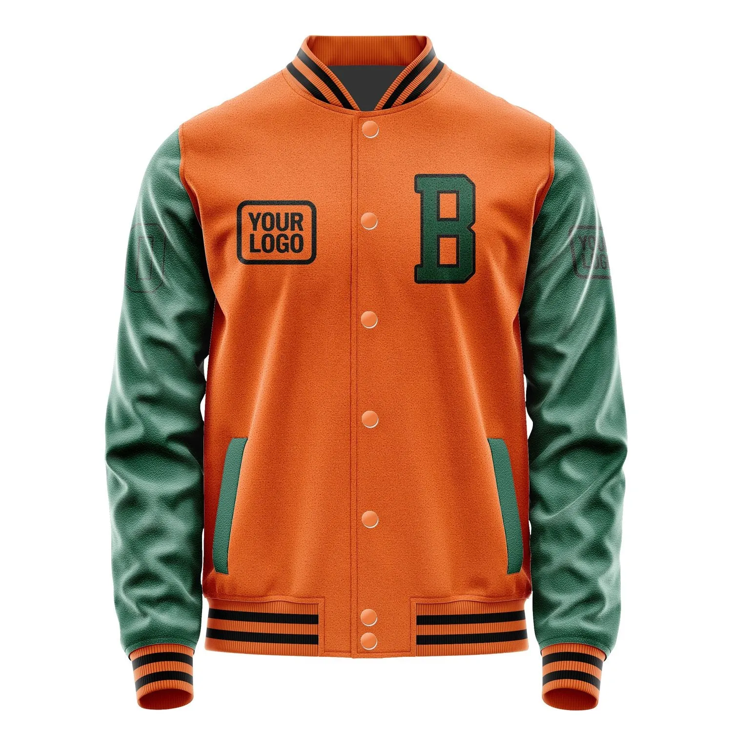 Custom Orange Green Jacket sold by Tailorly product image thumbnail 2