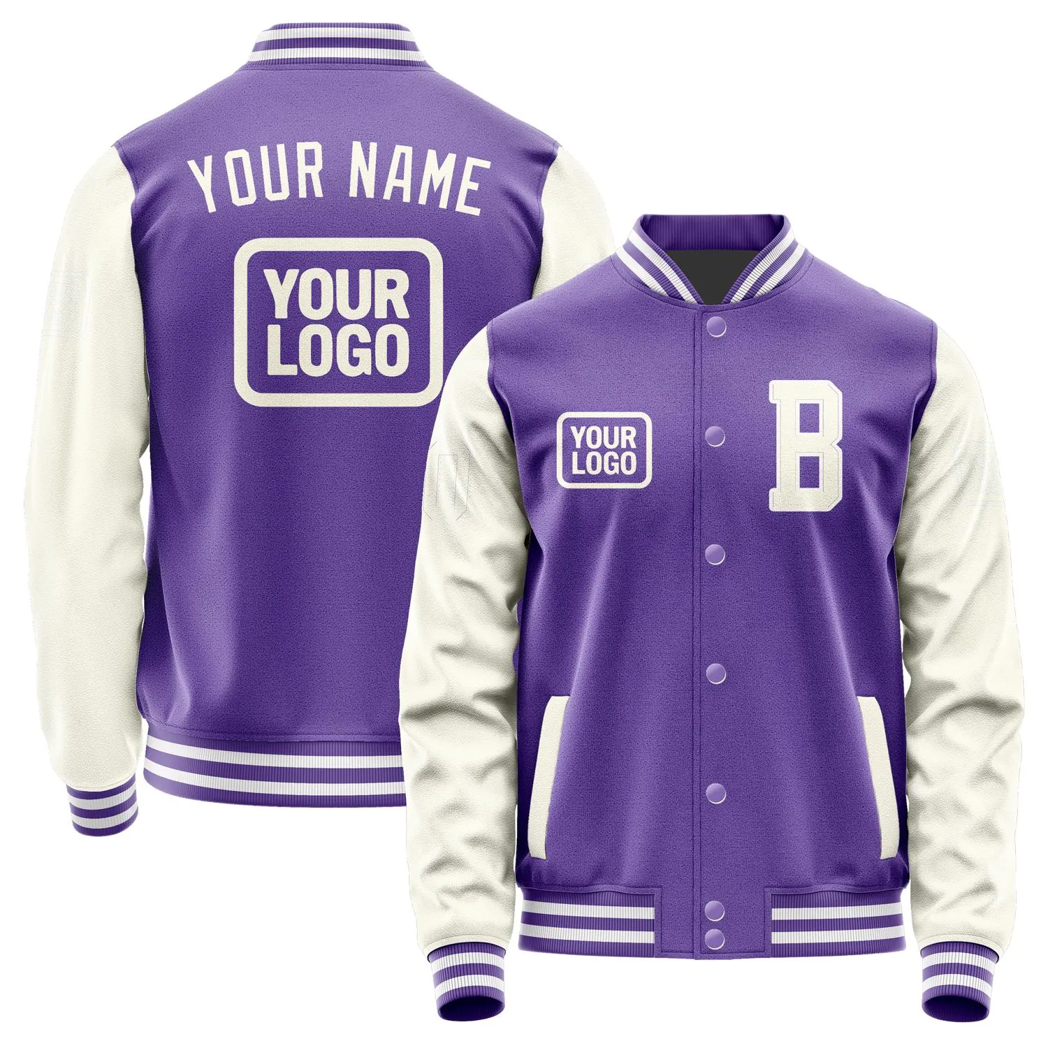 Custom Light Purple Cream Jacket sold by Tailorly