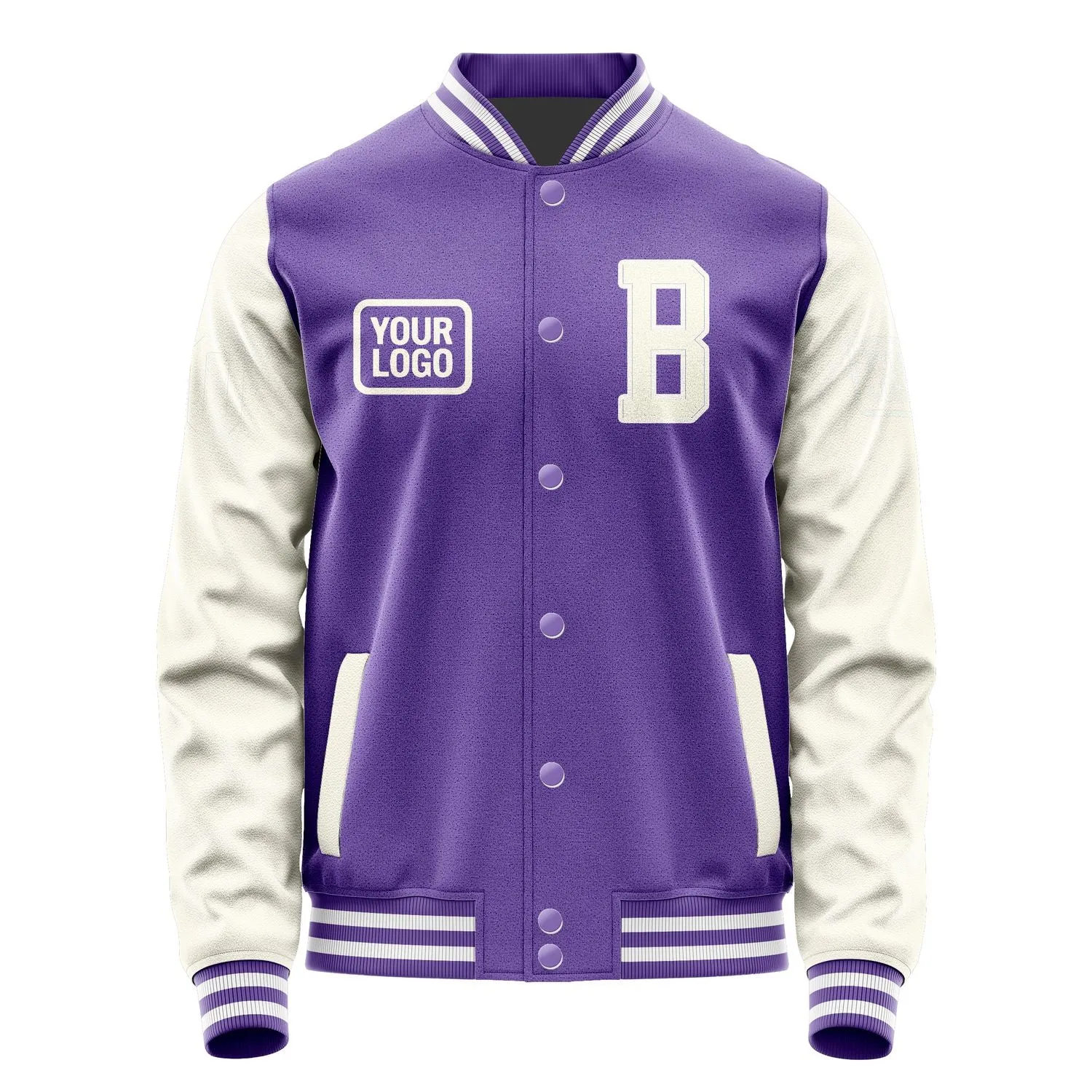 Custom Light Purple Cream Jacket sold by Tailorly product image thumbnail 2