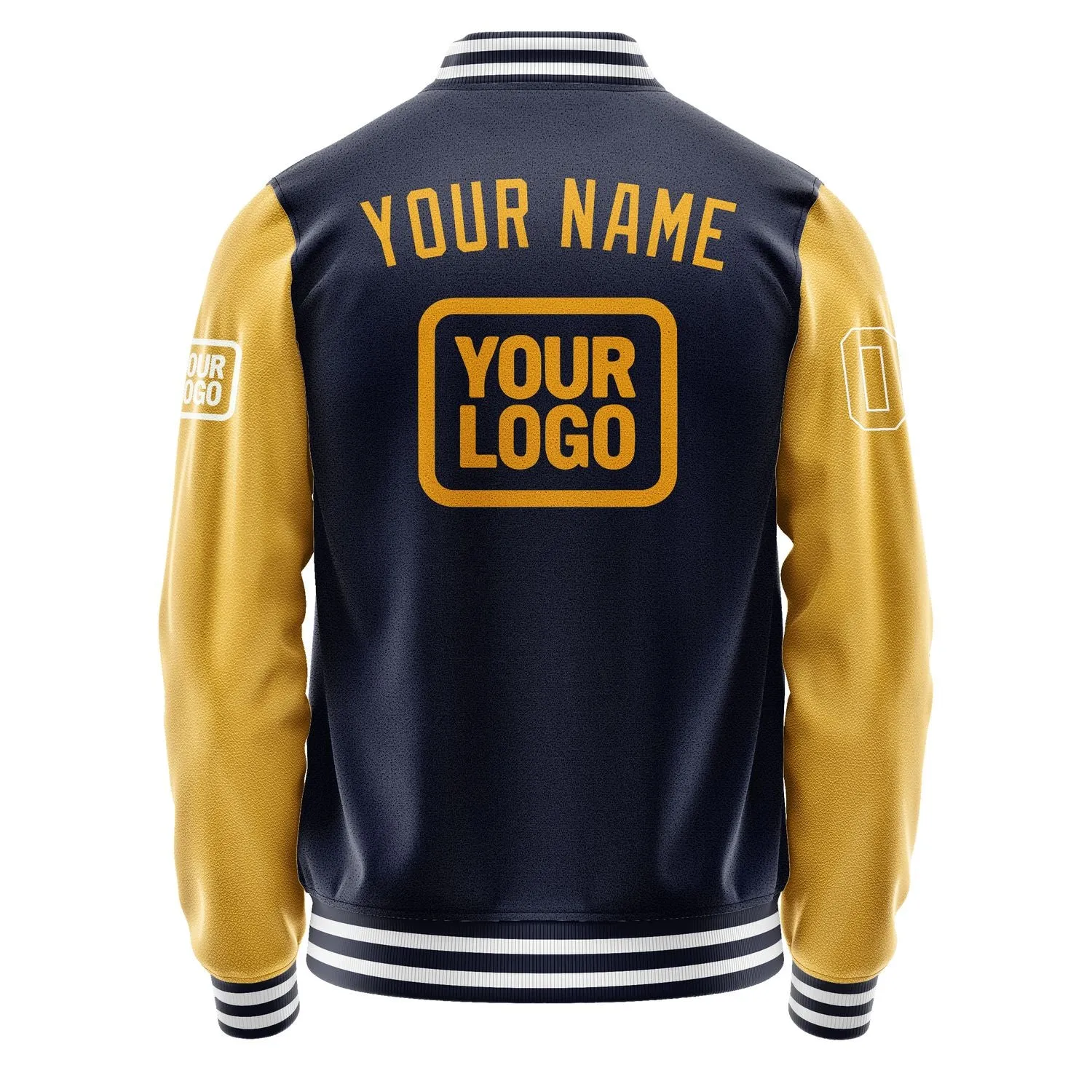 Custom Navy Yellow Jacket sold by Tailorly product image thumbnail 4