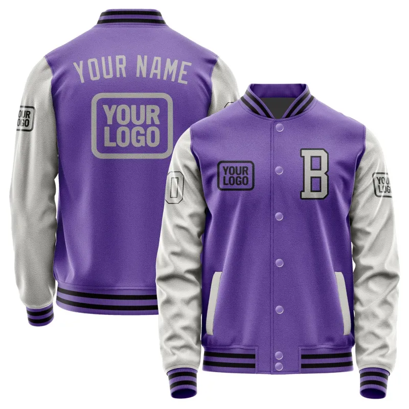 Custom Light Purple Gray Jacket sold by Tailorly