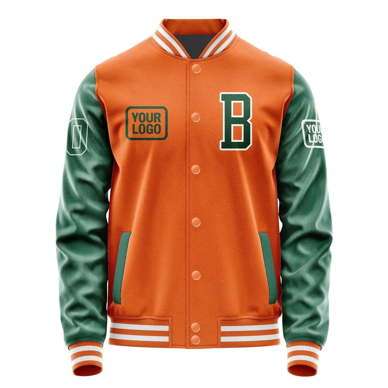 Custom Orange Green Jacket sold by Tailorly product image thumbnail 2