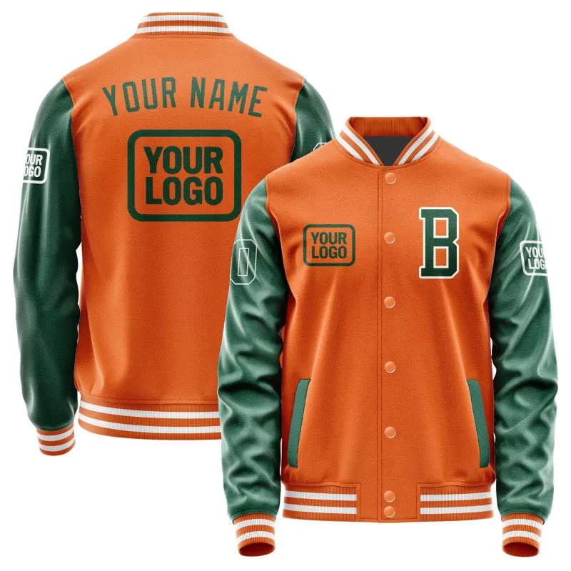 Custom Orange Green Jacket sold by Tailorly