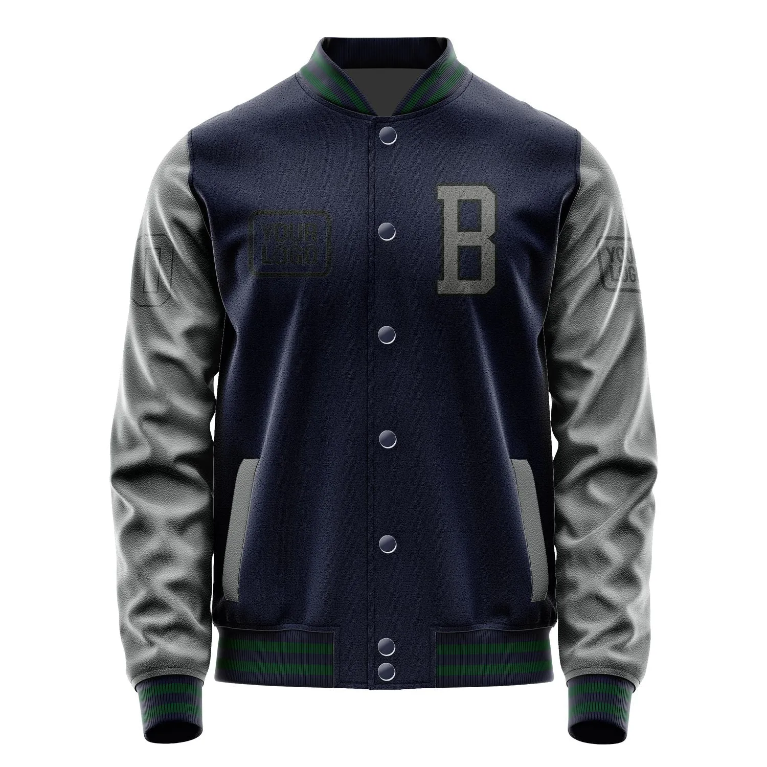 Custom Navy Dark Grey Jacket sold by Tailorly product image thumbnail 2
