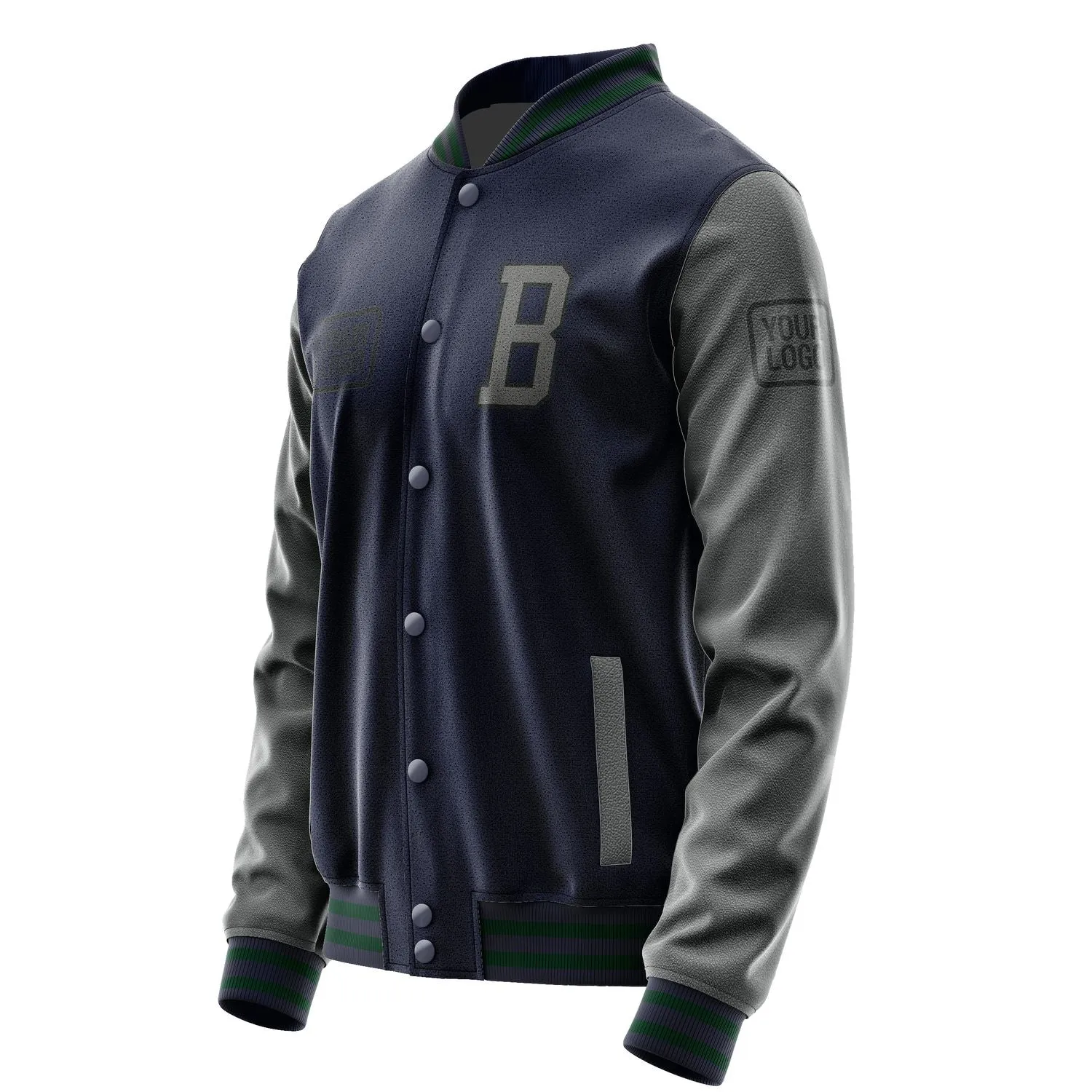 Custom Navy Dark Grey Jacket sold by Tailorly product image thumbnail 3