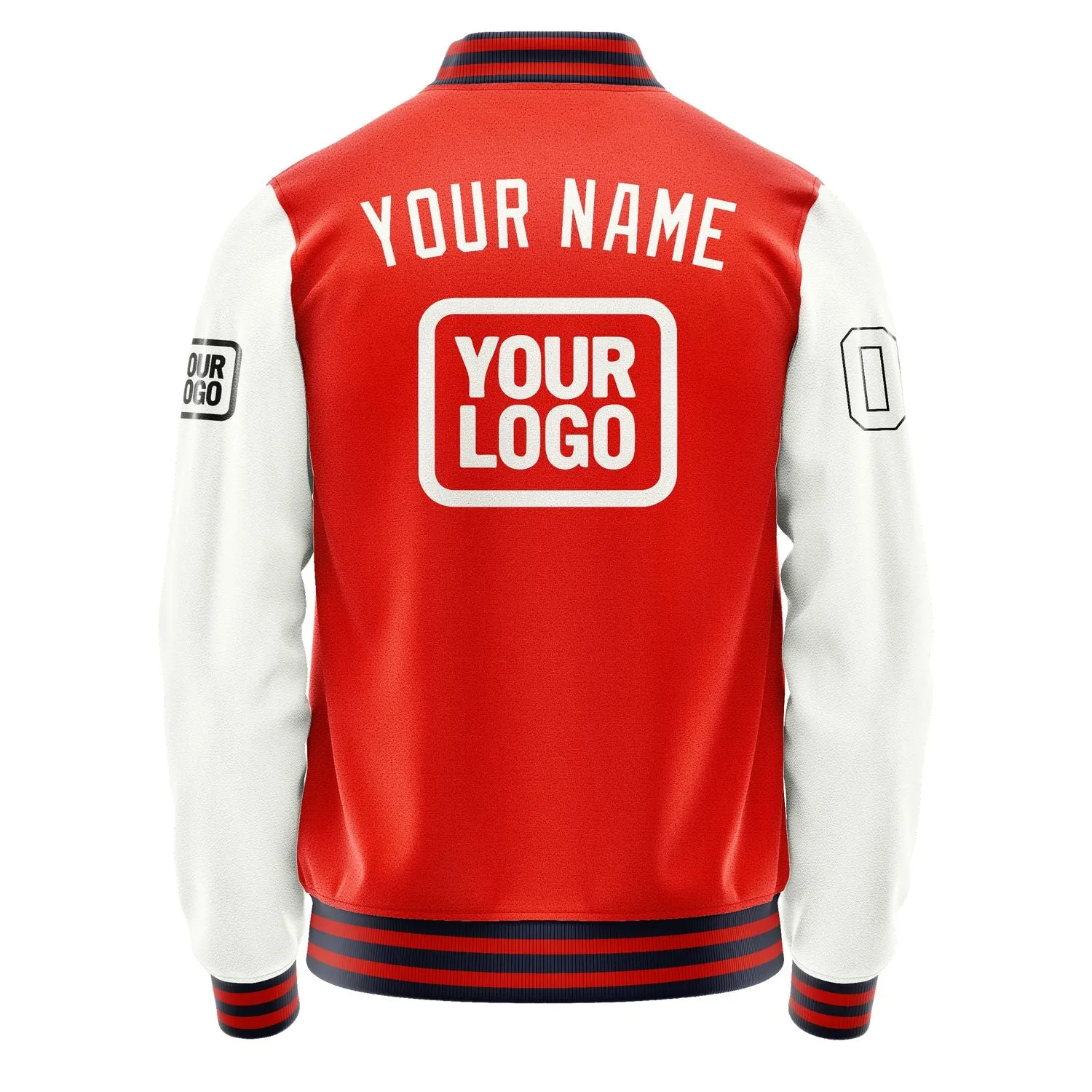 Custom Orange Red White Jacket sold by Tailorly product image thumbnail 4