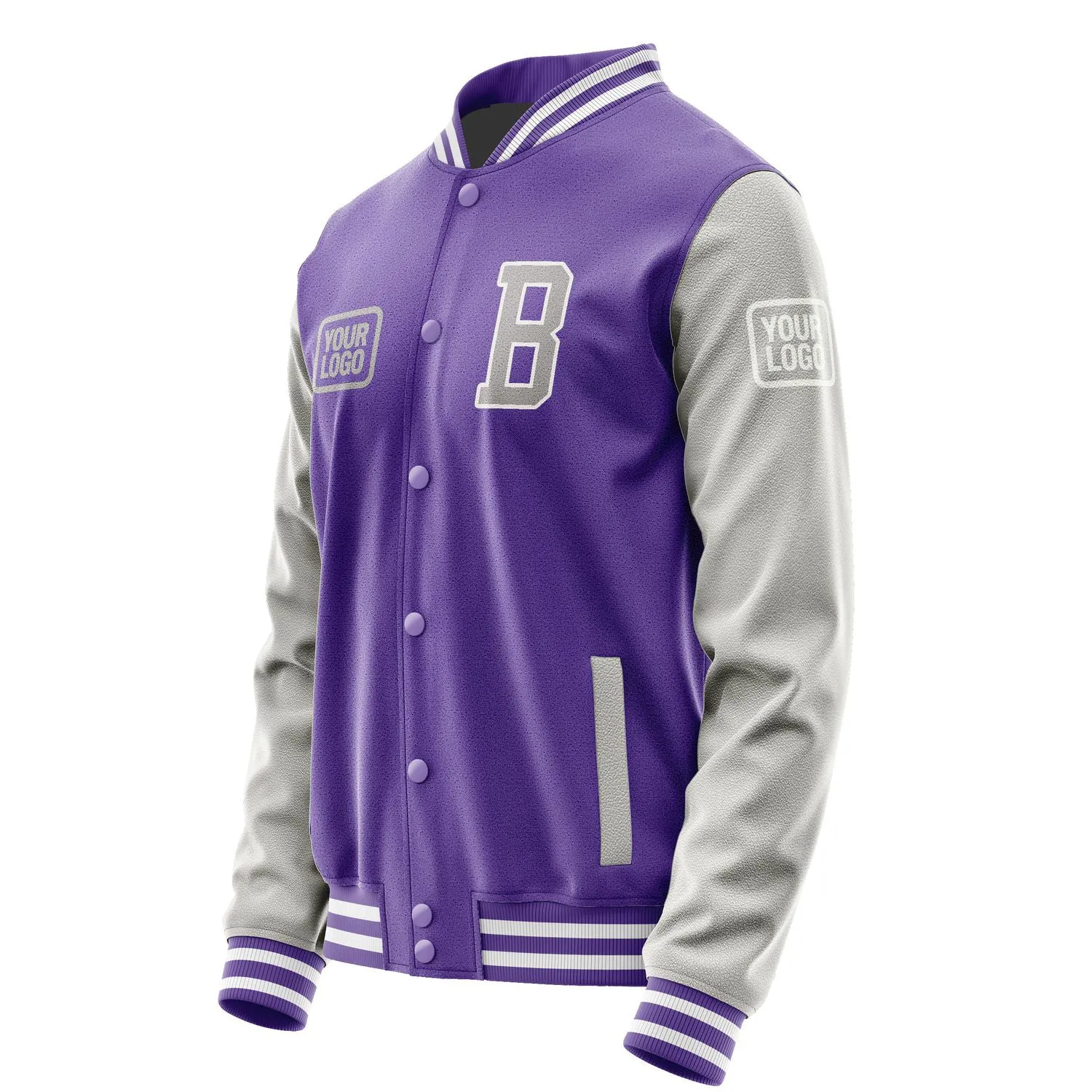 Custom Light Purple Gray Jacket sold by Tailorly product image thumbnail 3