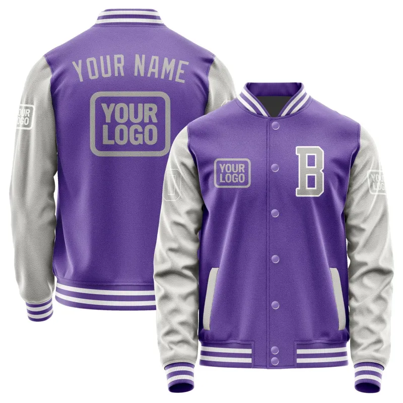 Custom Light Purple Gray Jacket sold by Tailorly