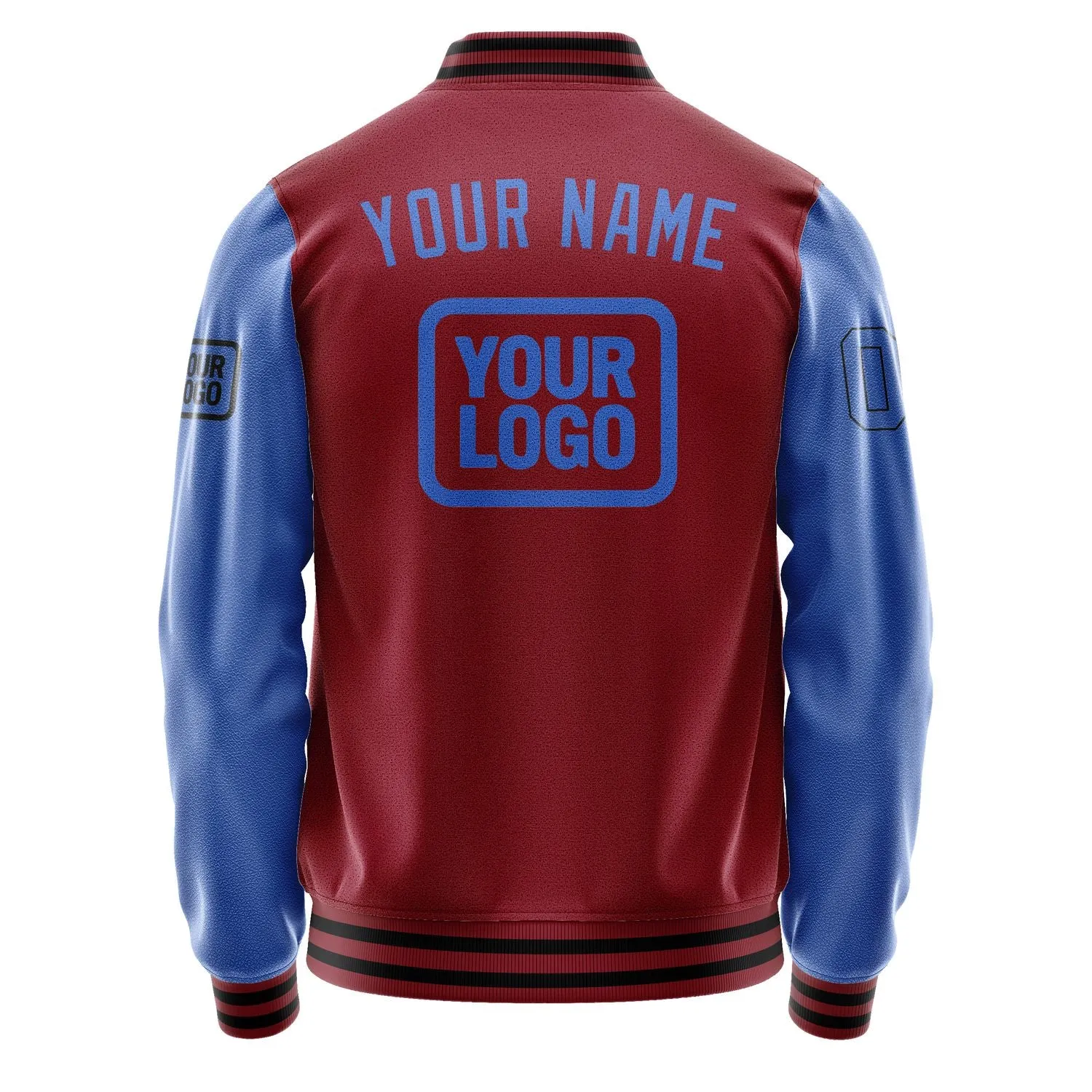 Custom Crimson Red Sky Blue Jacket sold by Tailorly product image thumbnail 4