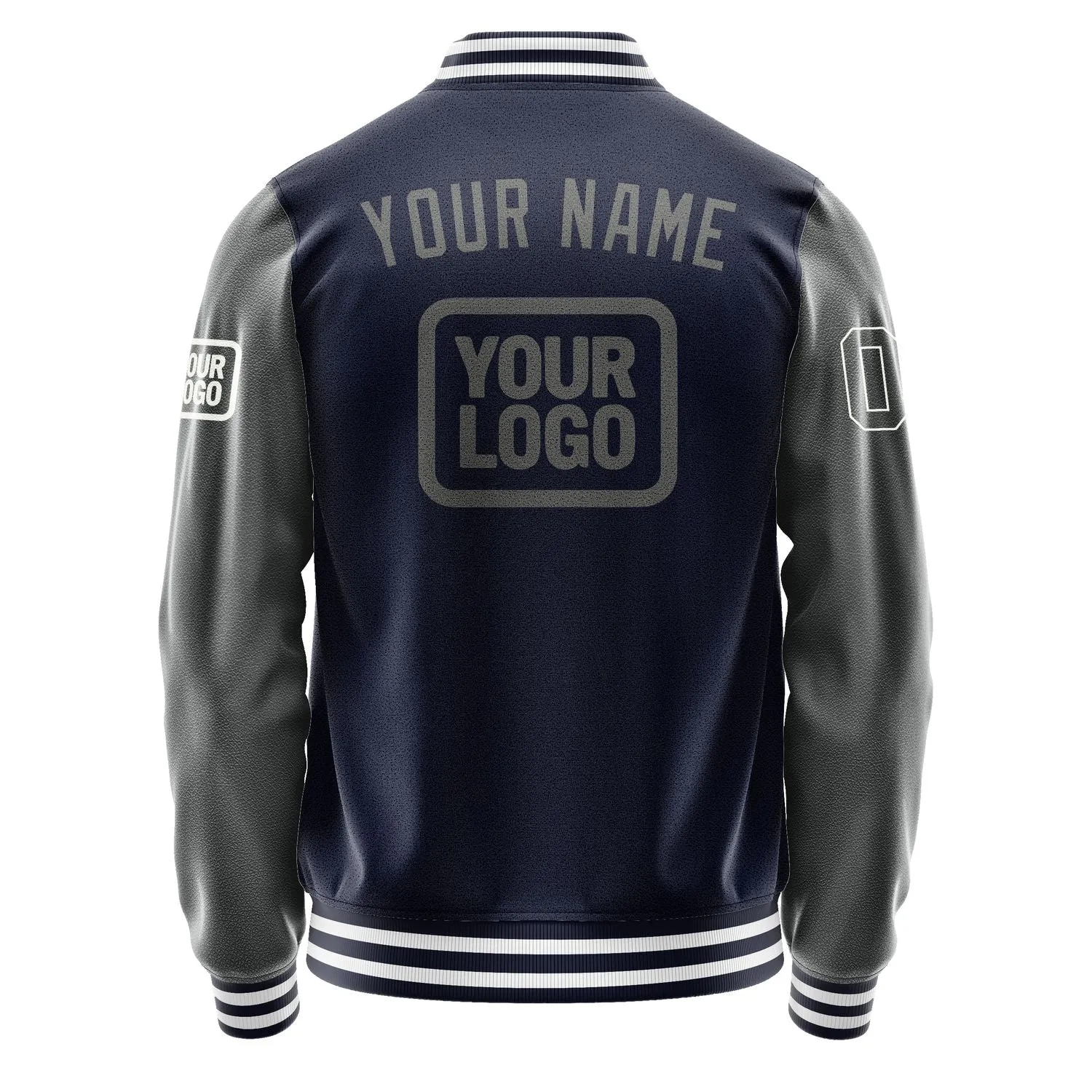 Custom Navy Dark Grey Jacket sold by Tailorly product image thumbnail 4