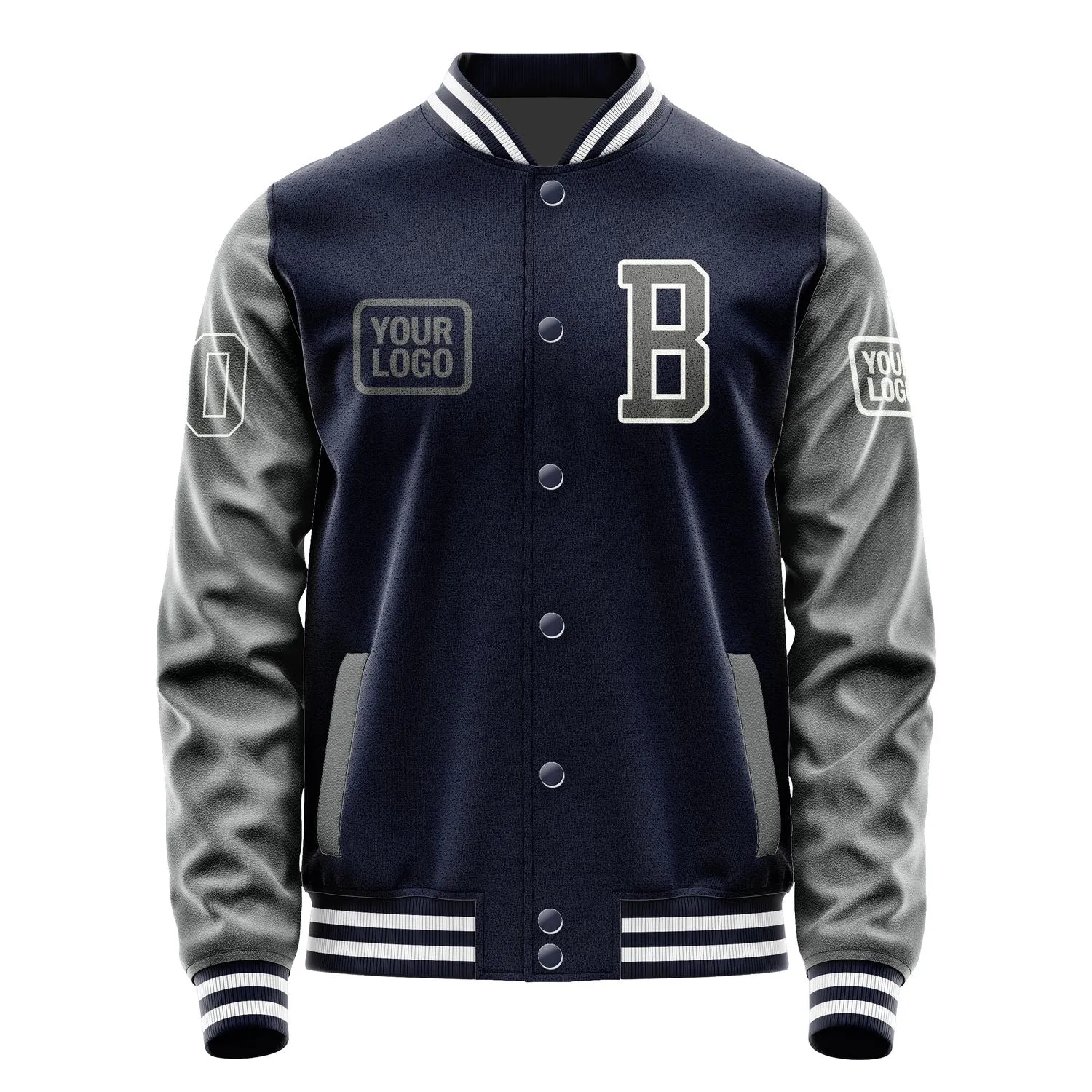 Custom Navy Dark Grey Jacket sold by Tailorly product image thumbnail 2