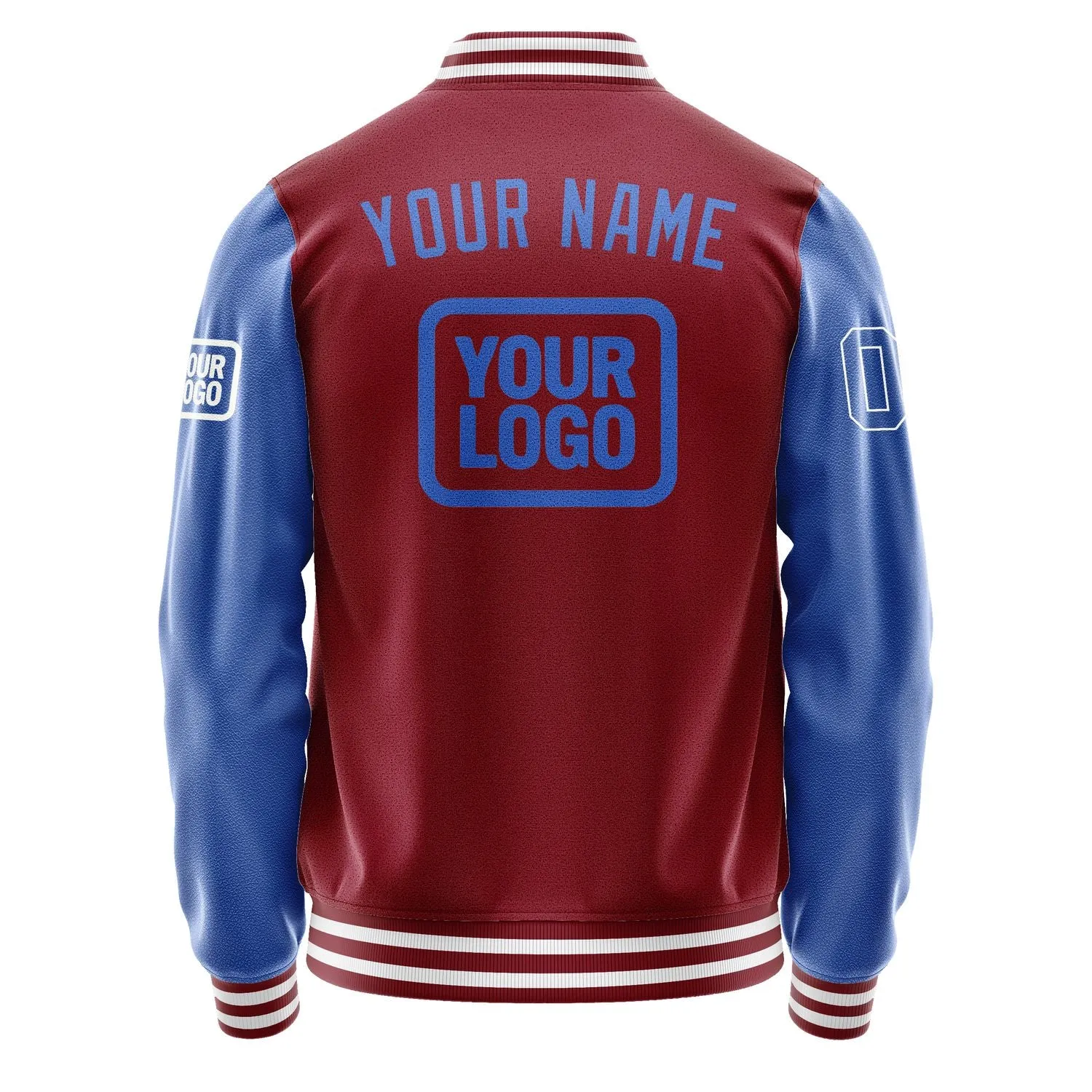 Custom Crimson Red Sky Blue Jacket sold by Tailorly product image thumbnail 4