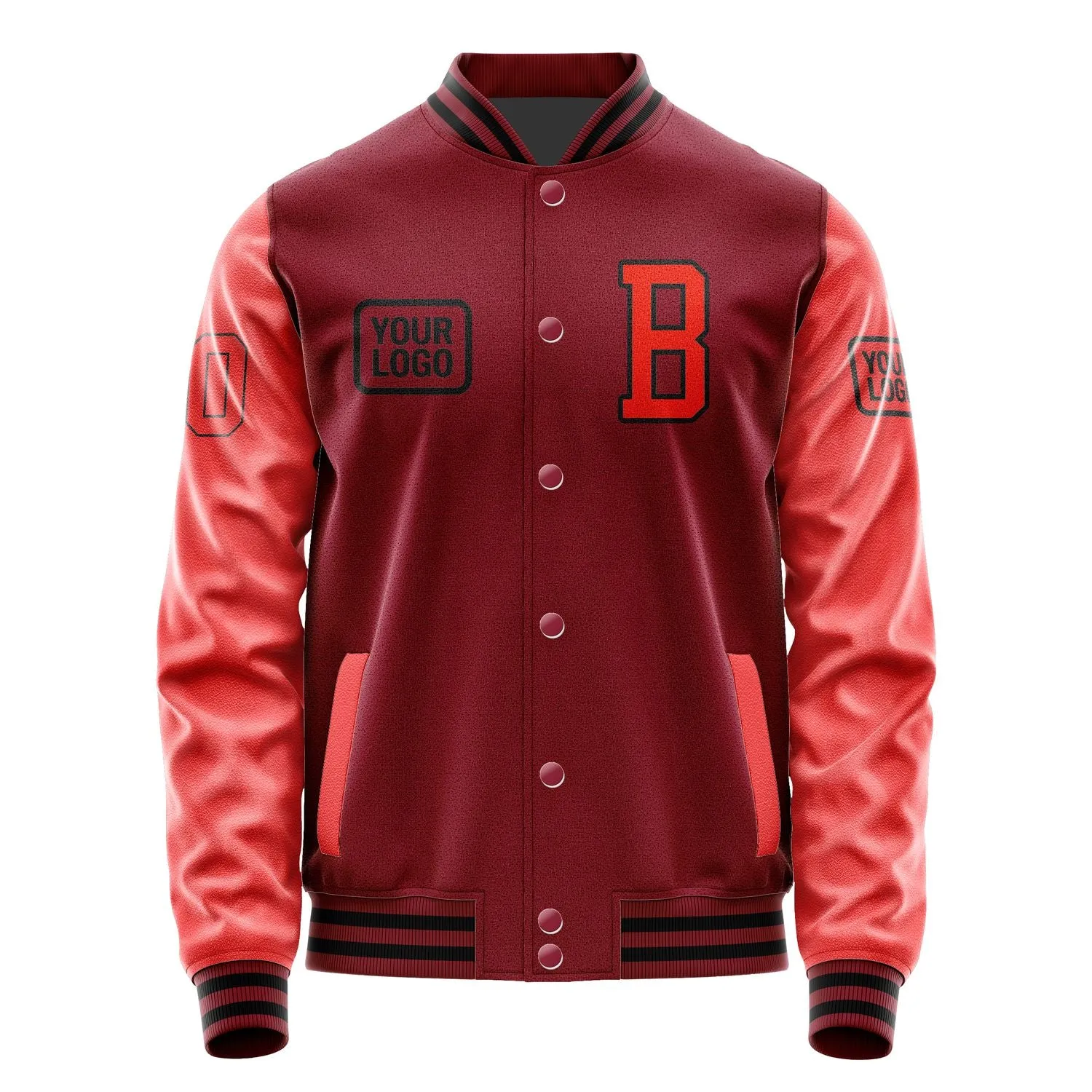 Custom Crimson Red Orange Red Jacket sold by Tailorly product image thumbnail 2