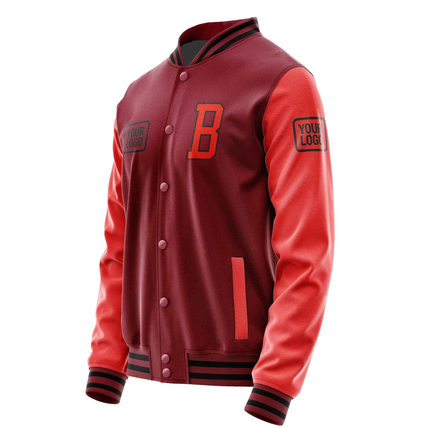 Custom Crimson Red Orange Red Jacket sold by Tailorly product image thumbnail 3