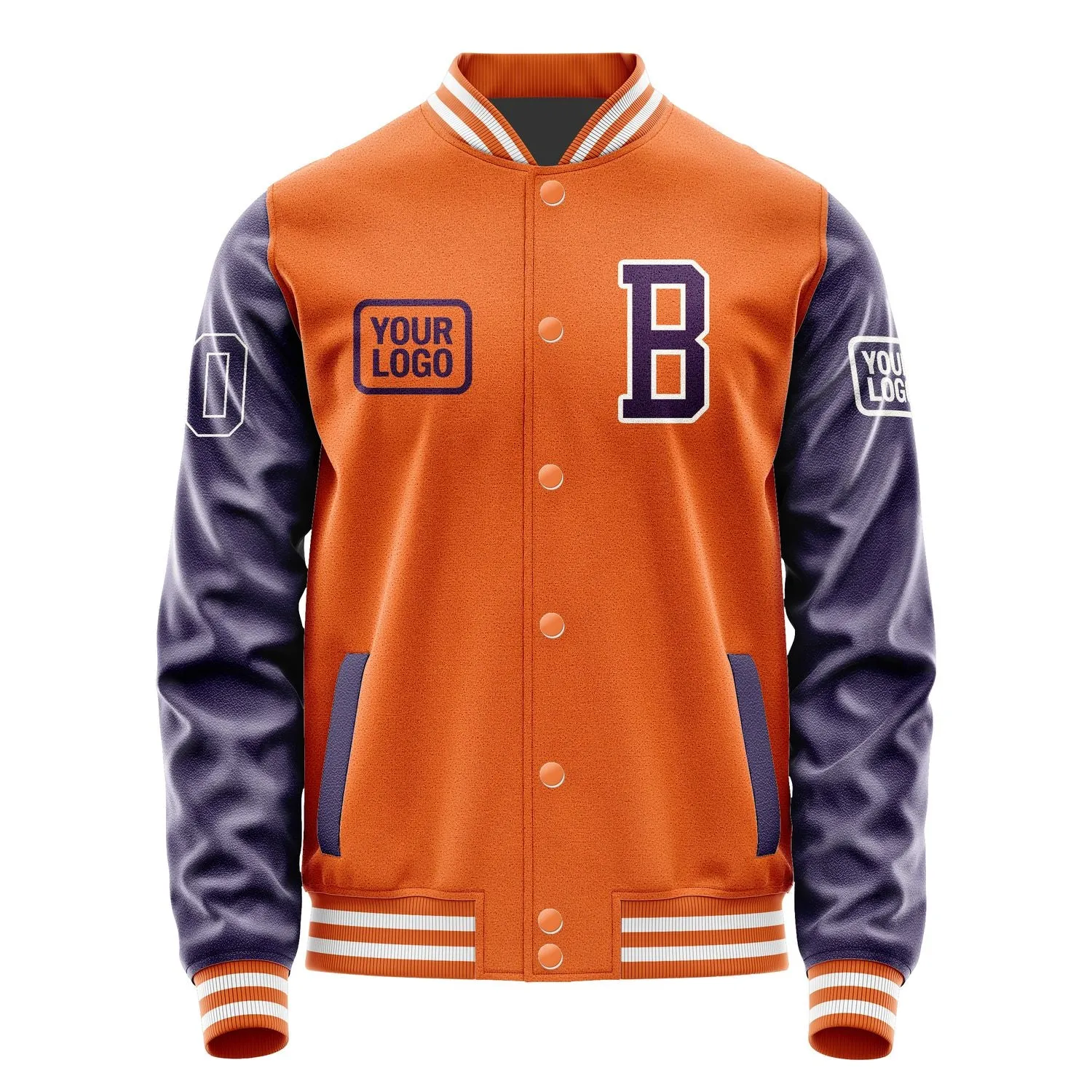 Custom Orange Purple Jacket sold by Tailorly product image thumbnail 2