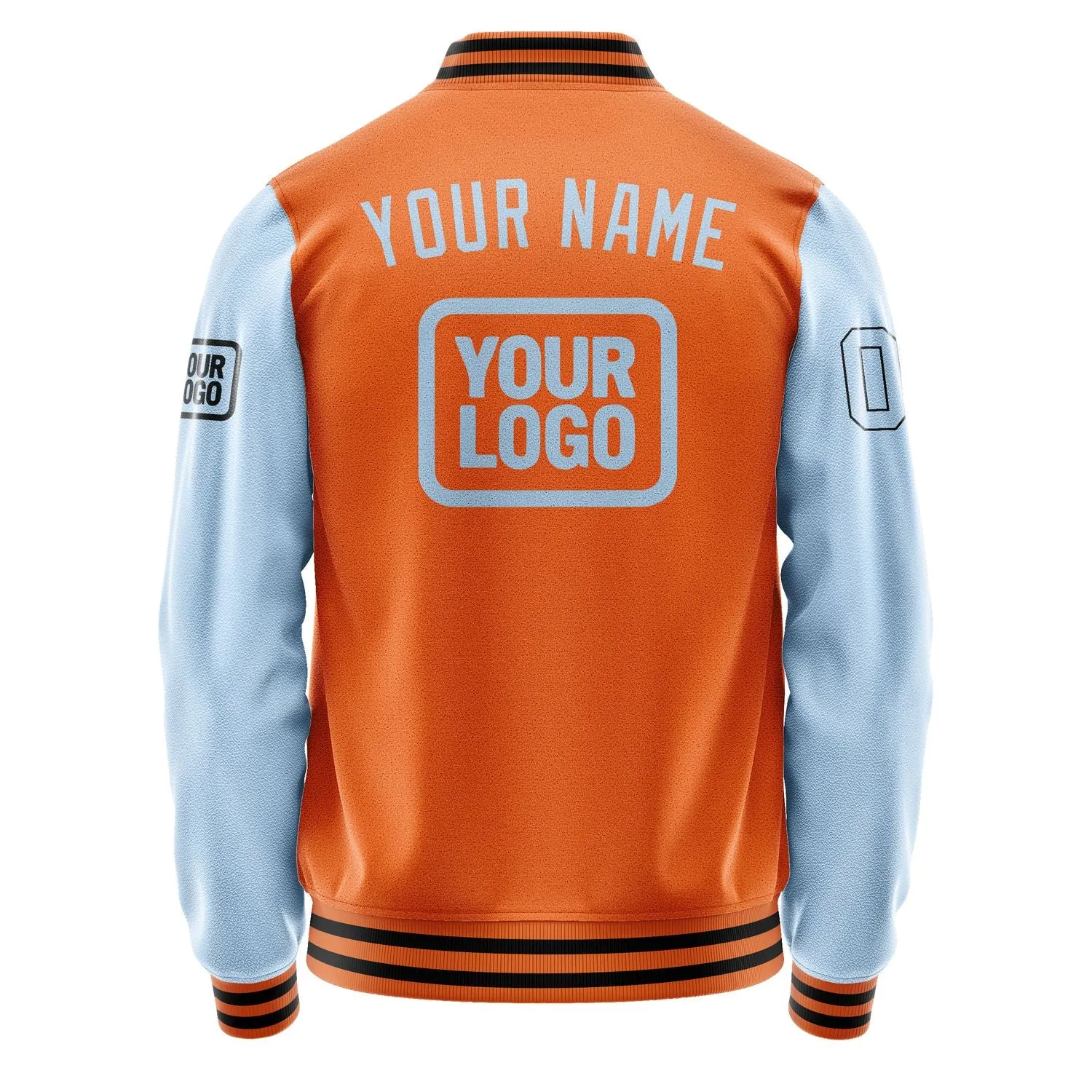 Custom Orange Light Blue Jacket sold by Tailorly product image thumbnail 4