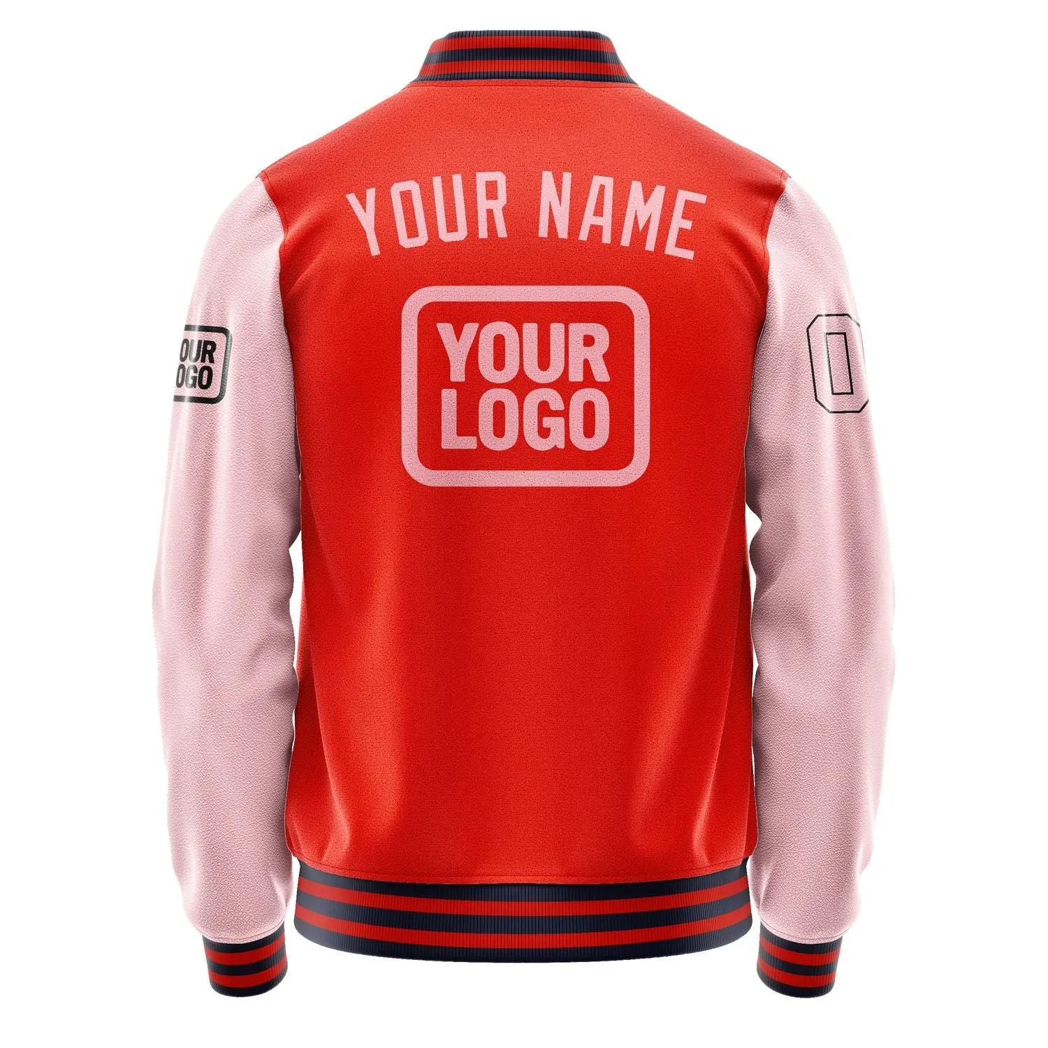 Custom Orange Red Light Pink Jacket sold by Tailorly product image thumbnail 4