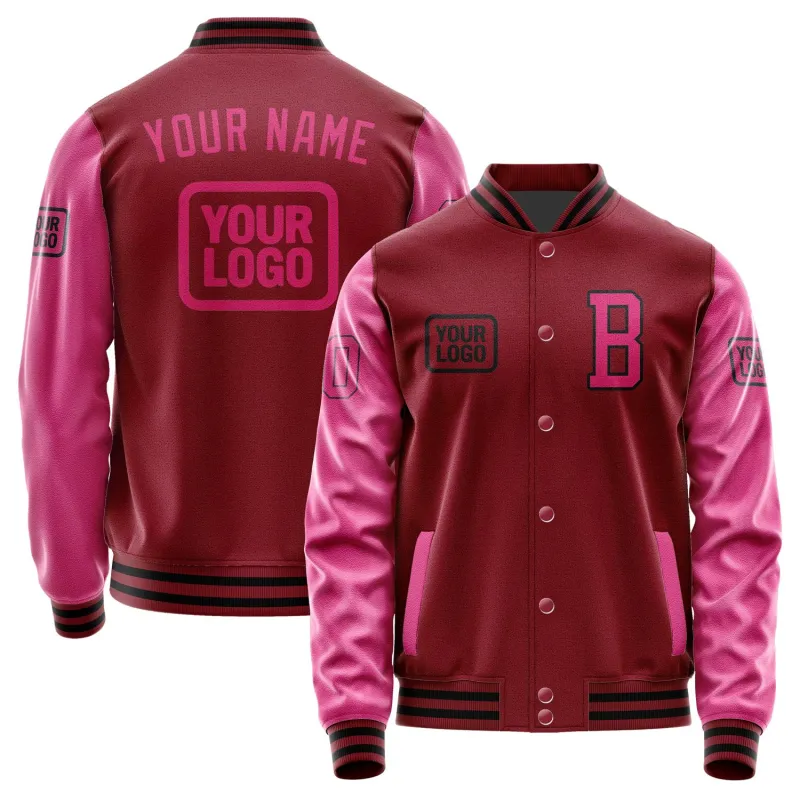 Custom Crimson Red Pink Jacket sold by Tailorly