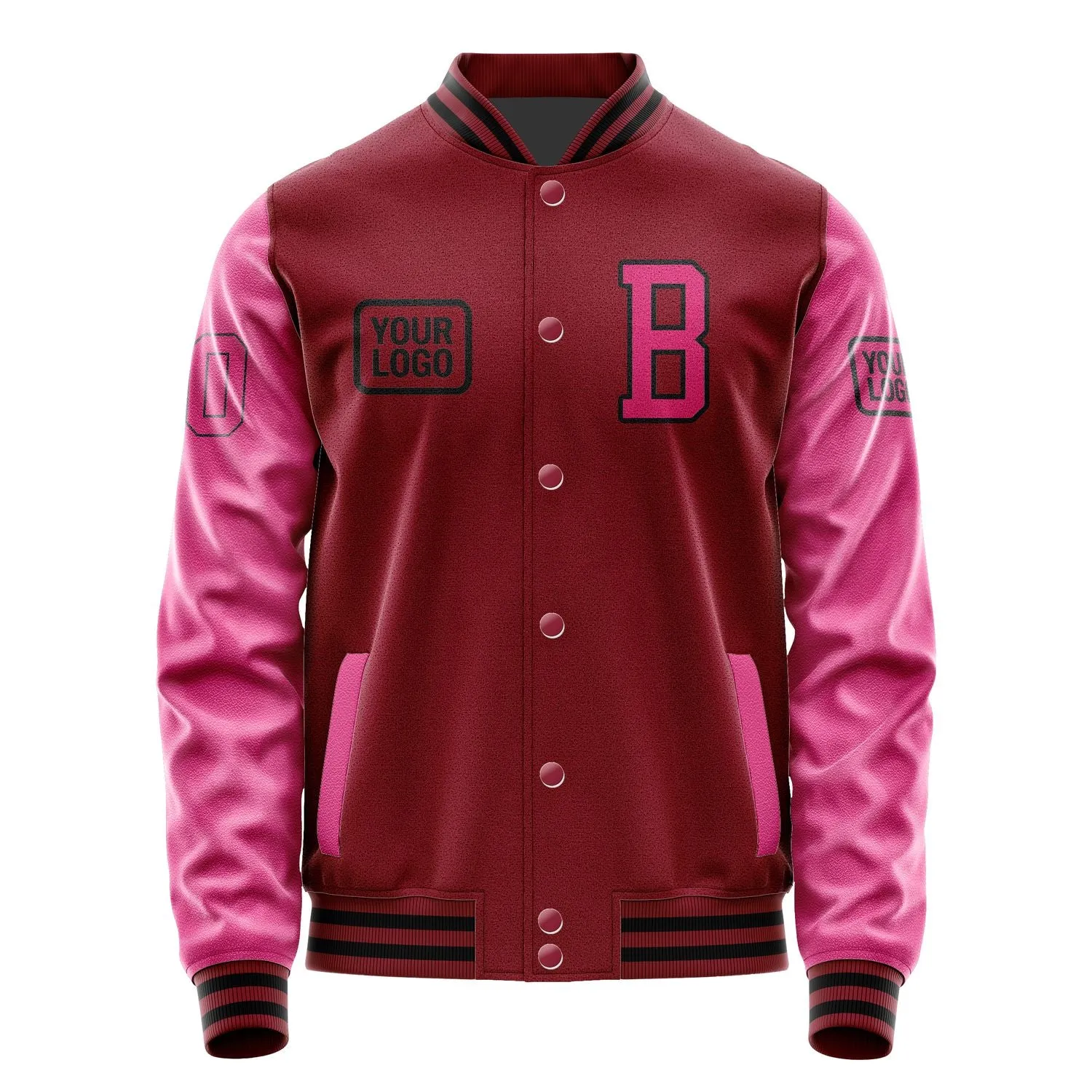 Custom Crimson Red Pink Jacket sold by Tailorly product image thumbnail 2