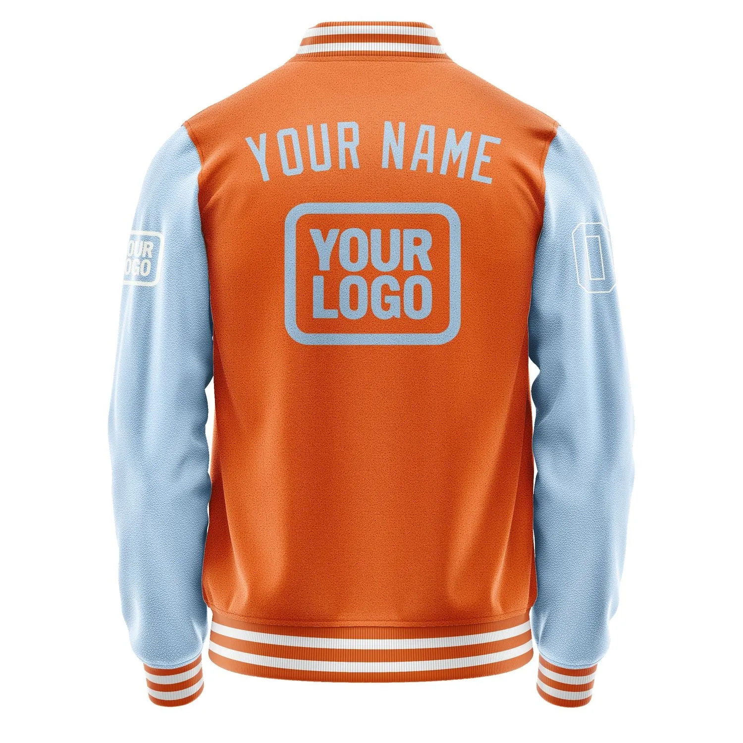 Custom Orange Light Blue Jacket sold by Tailorly product image thumbnail 4