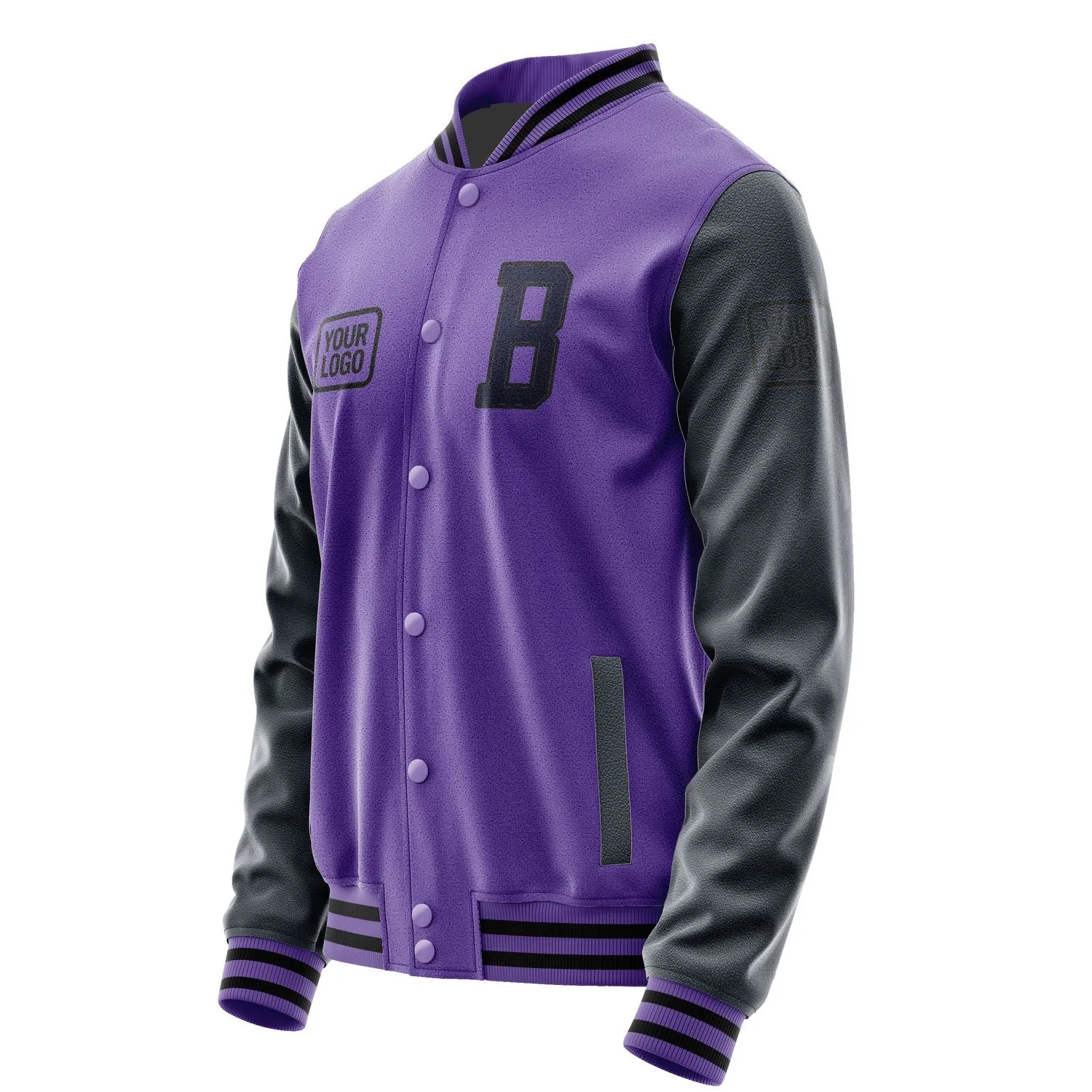 Custom Light Purple Navy Jacket sold by Tailorly product image thumbnail 3