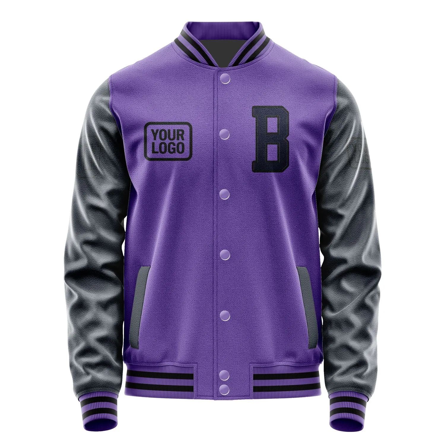 Custom Light Purple Navy Jacket sold by Tailorly product image thumbnail 2