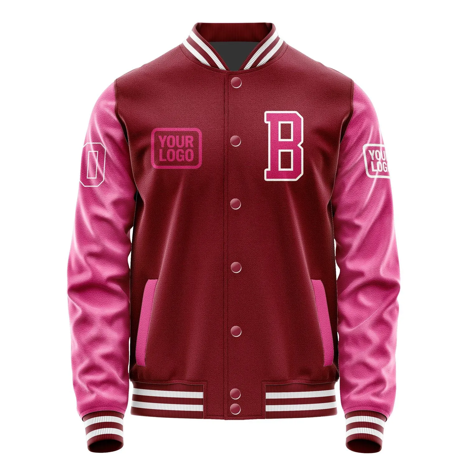 Custom Crimson Red Pink Jacket sold by Tailorly product image thumbnail 2