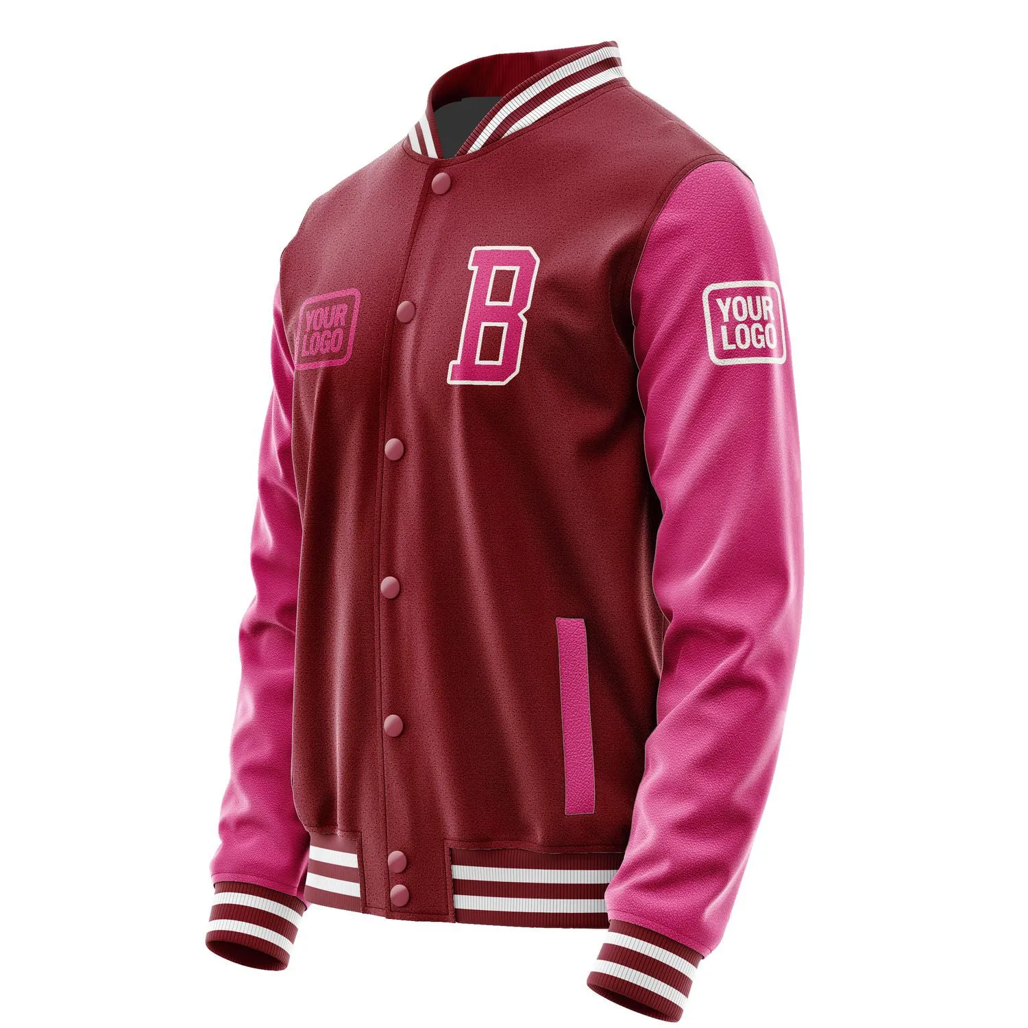 Custom Crimson Red Pink Jacket sold by Tailorly product image thumbnail 3