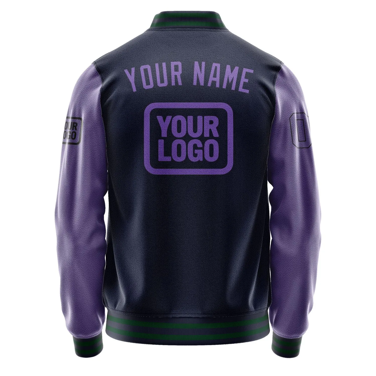 Custom Navy Light Purple Jacket sold by Tailorly product image thumbnail 4