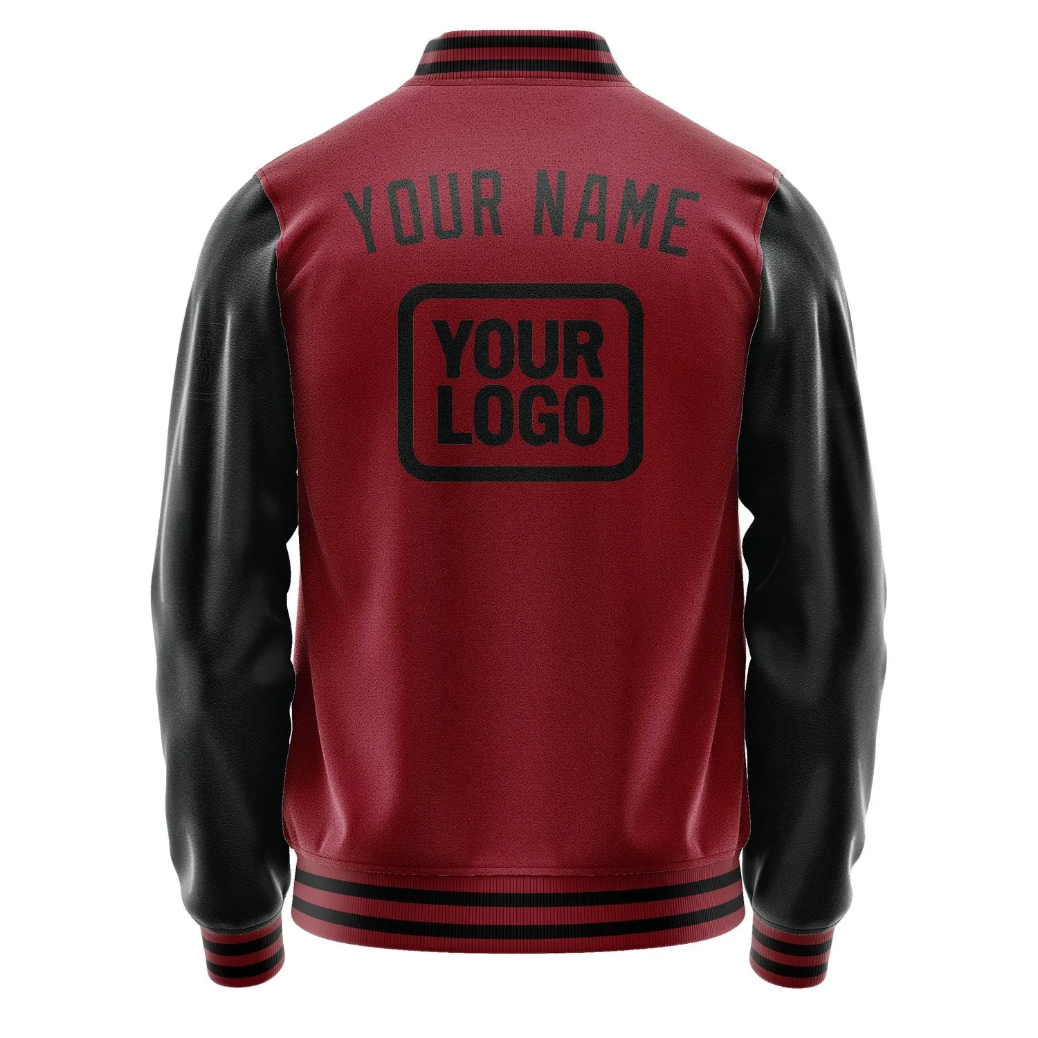 Custom Crimson Red Black Jacket sold by Tailorly product image thumbnail 4