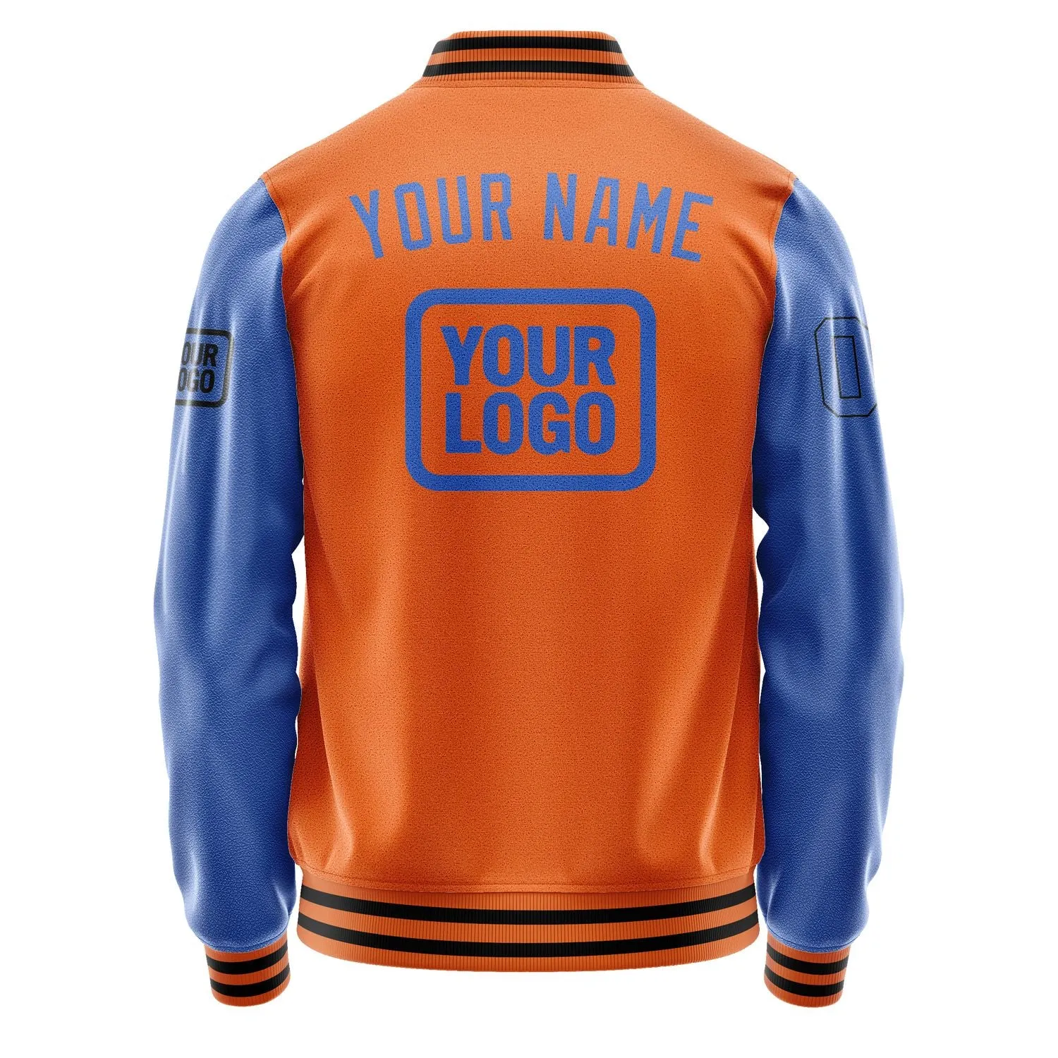 Custom Orange Sky Blue Jacket sold by Tailorly product image thumbnail 4