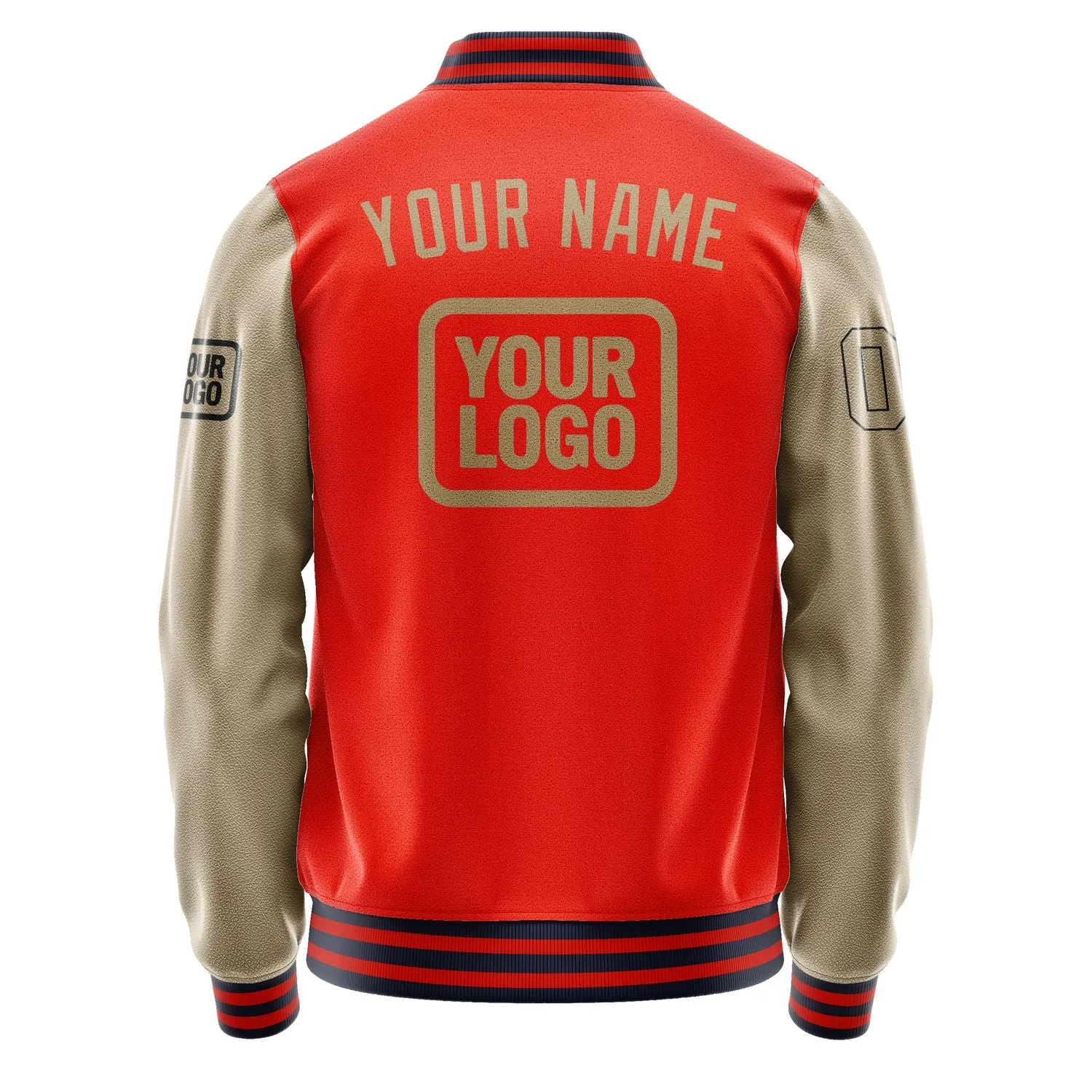 Custom Orange Red Light Khaki Jacket sold by Tailorly product image thumbnail 4