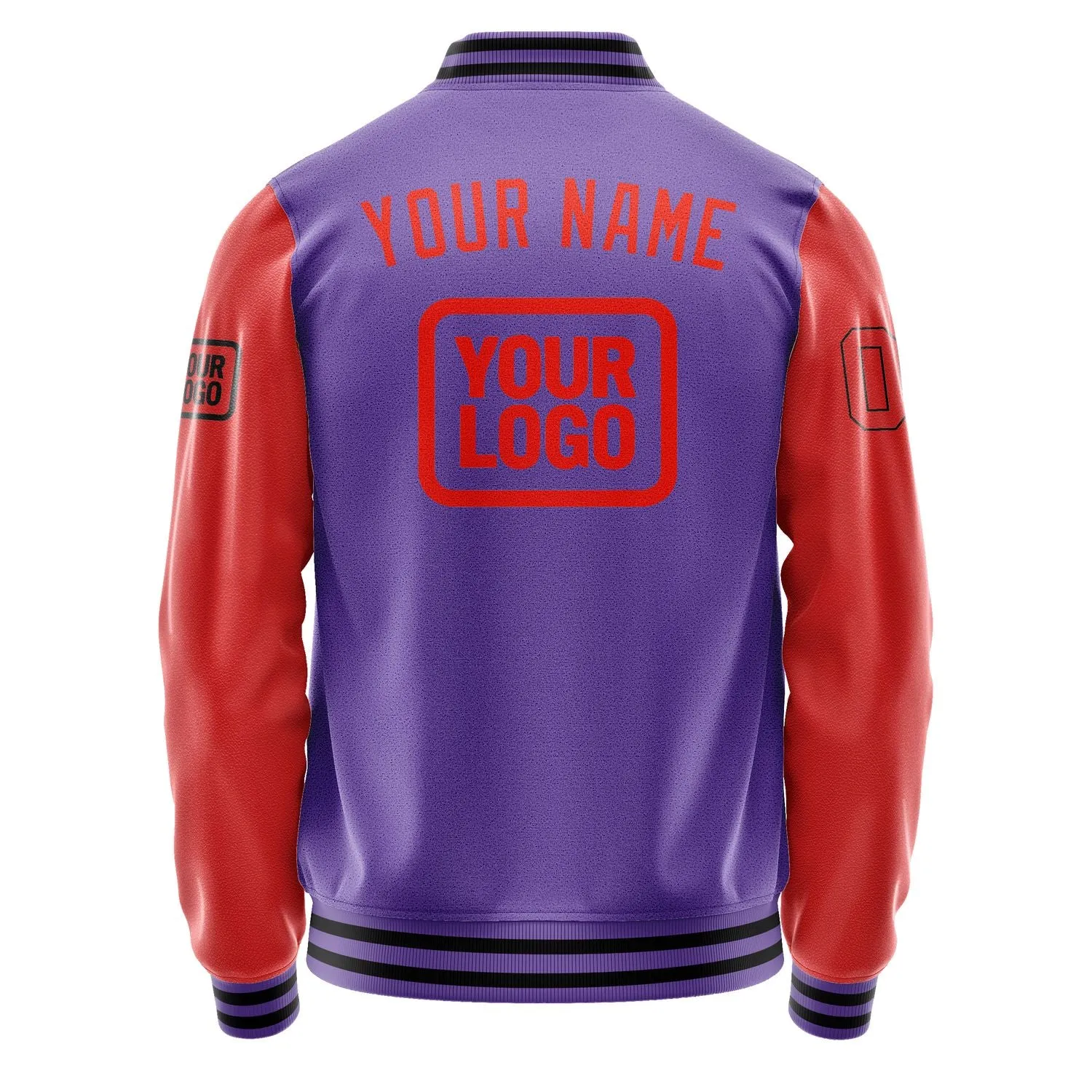 Custom Light Purple Orange Red Jacket sold by Tailorly product image thumbnail 4