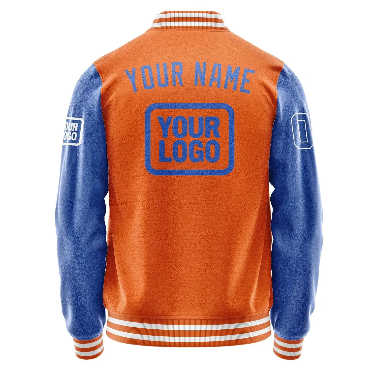 Custom Orange Sky Blue Jacket sold by Tailorly product image thumbnail 4