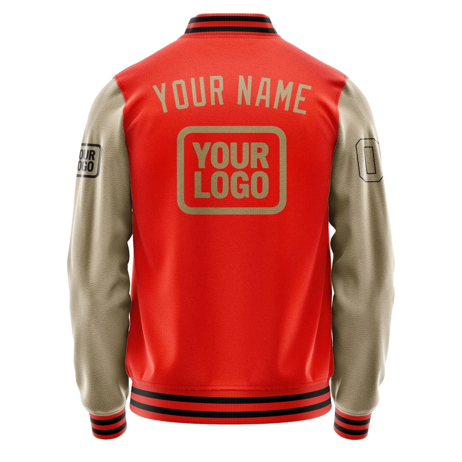 Custom Orange Red Light Khaki Jacket sold by Tailorly product image thumbnail 4